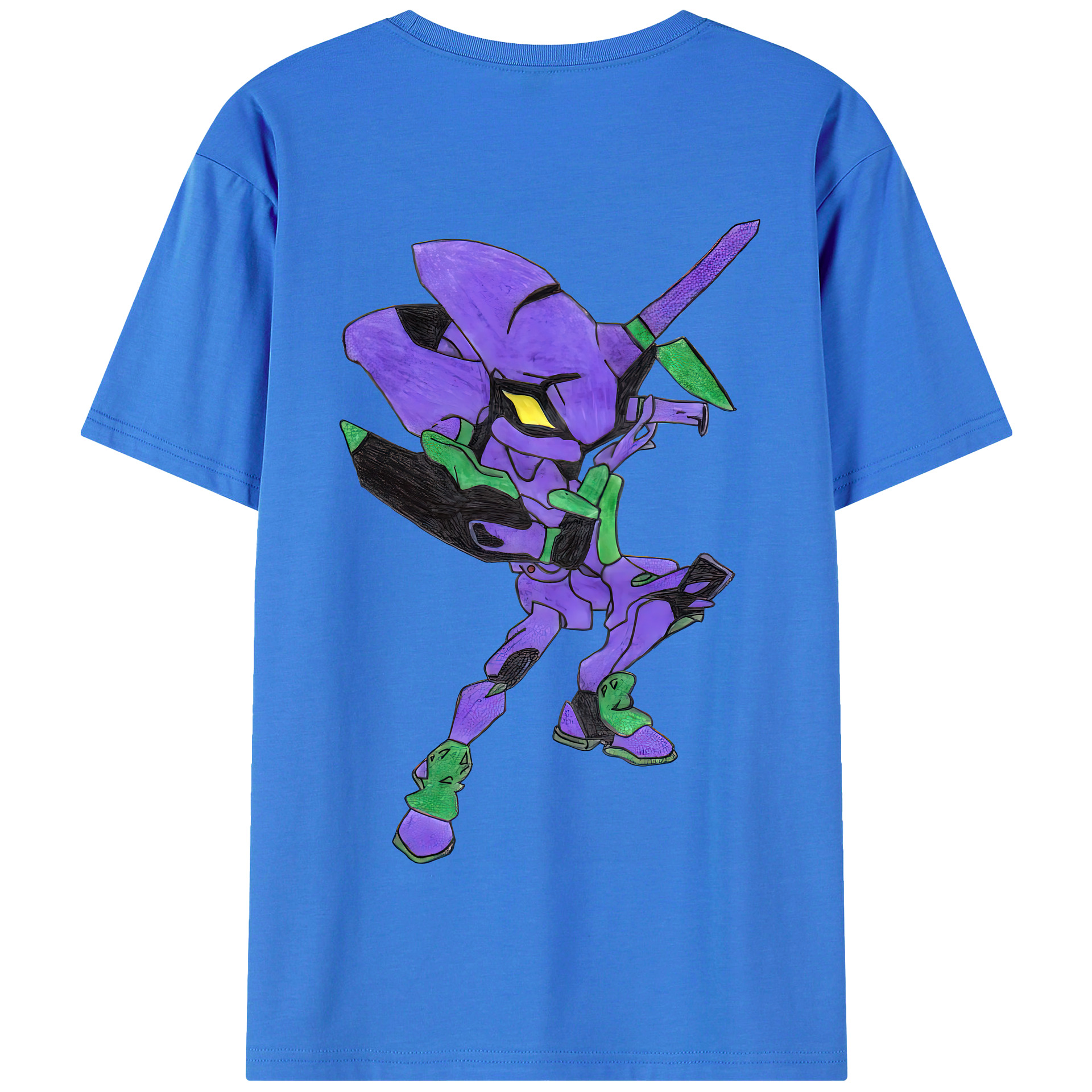 （画像用） EVA 新世紀エヴァンゲリオン 綿100％半袖Tシャツ（背面プリント）