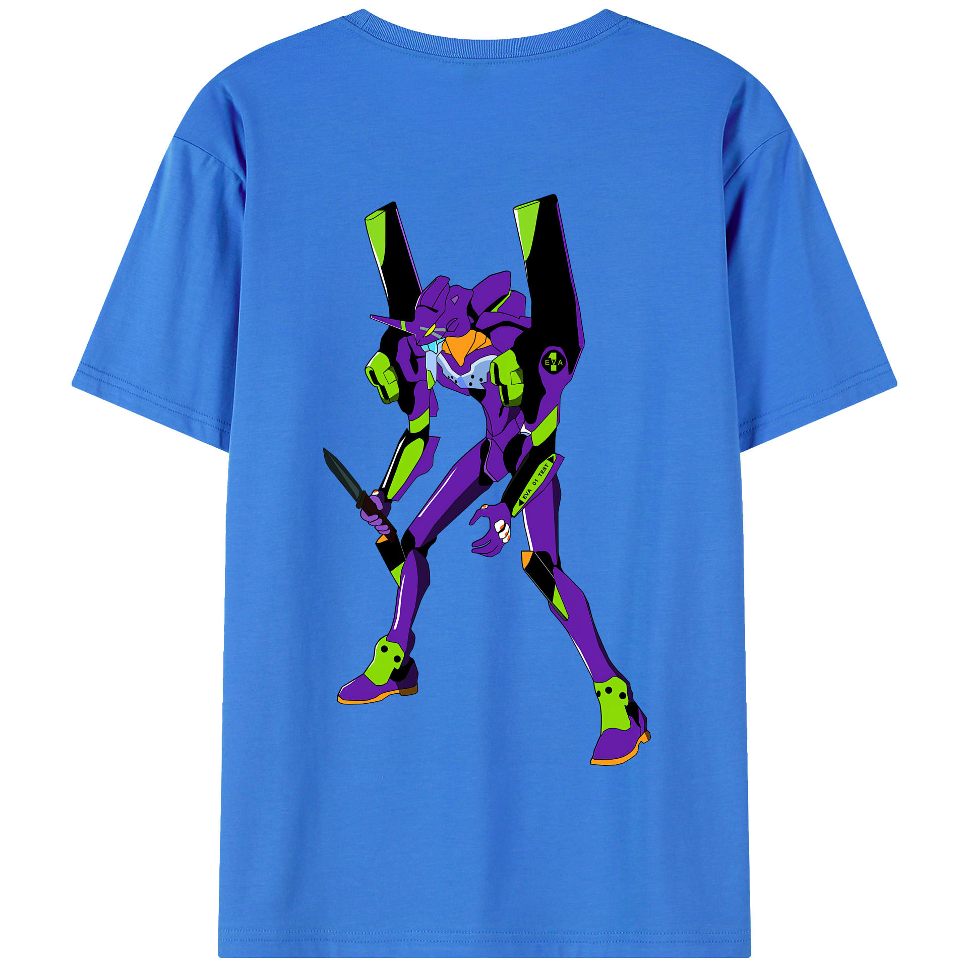 （画像用） EVA 新世紀エヴァンゲリオン 綿100％半袖Tシャツ（背面プリント）