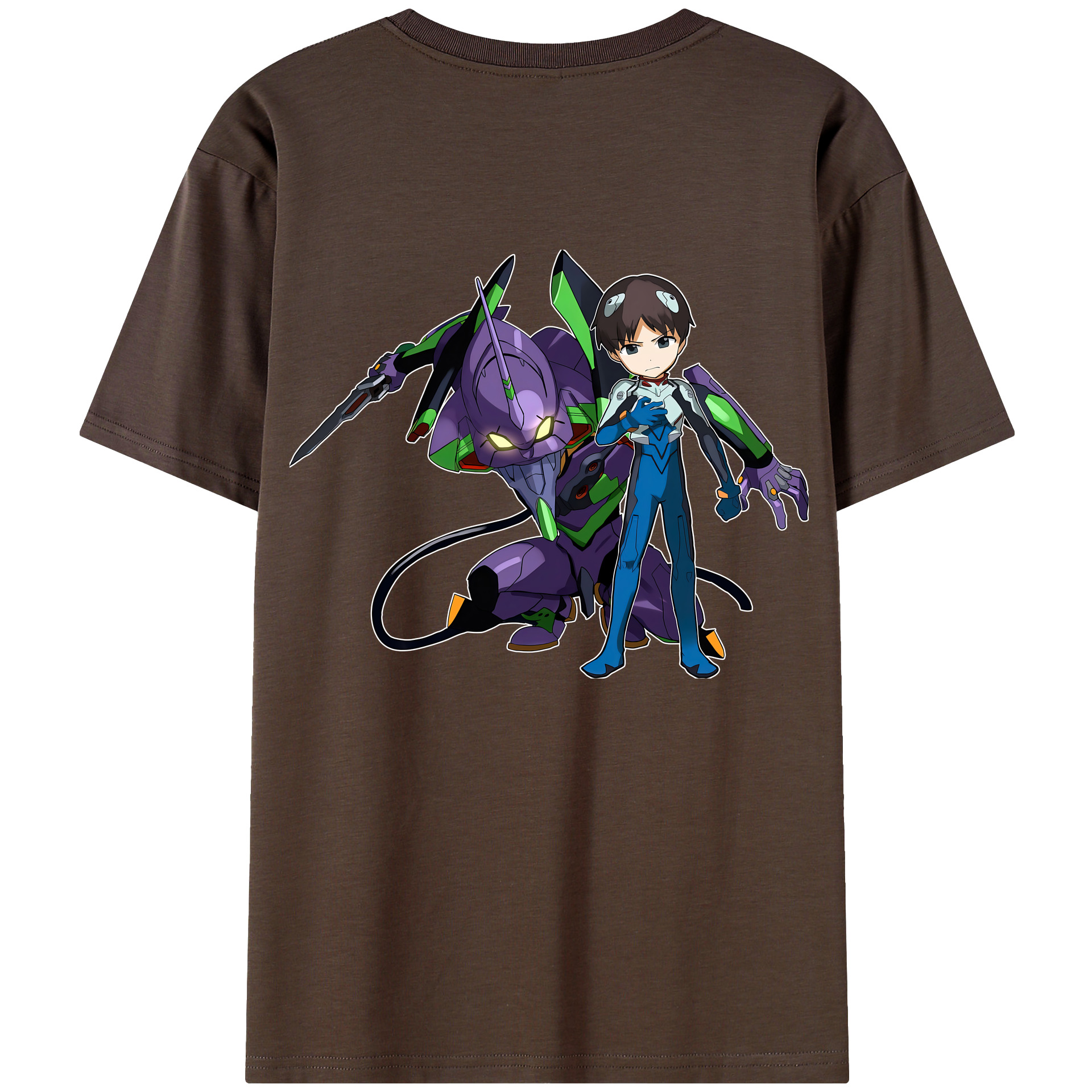 （画像用） EVA 新世紀エヴァンゲリオン 綿100％半袖Tシャツ（背面プリント）