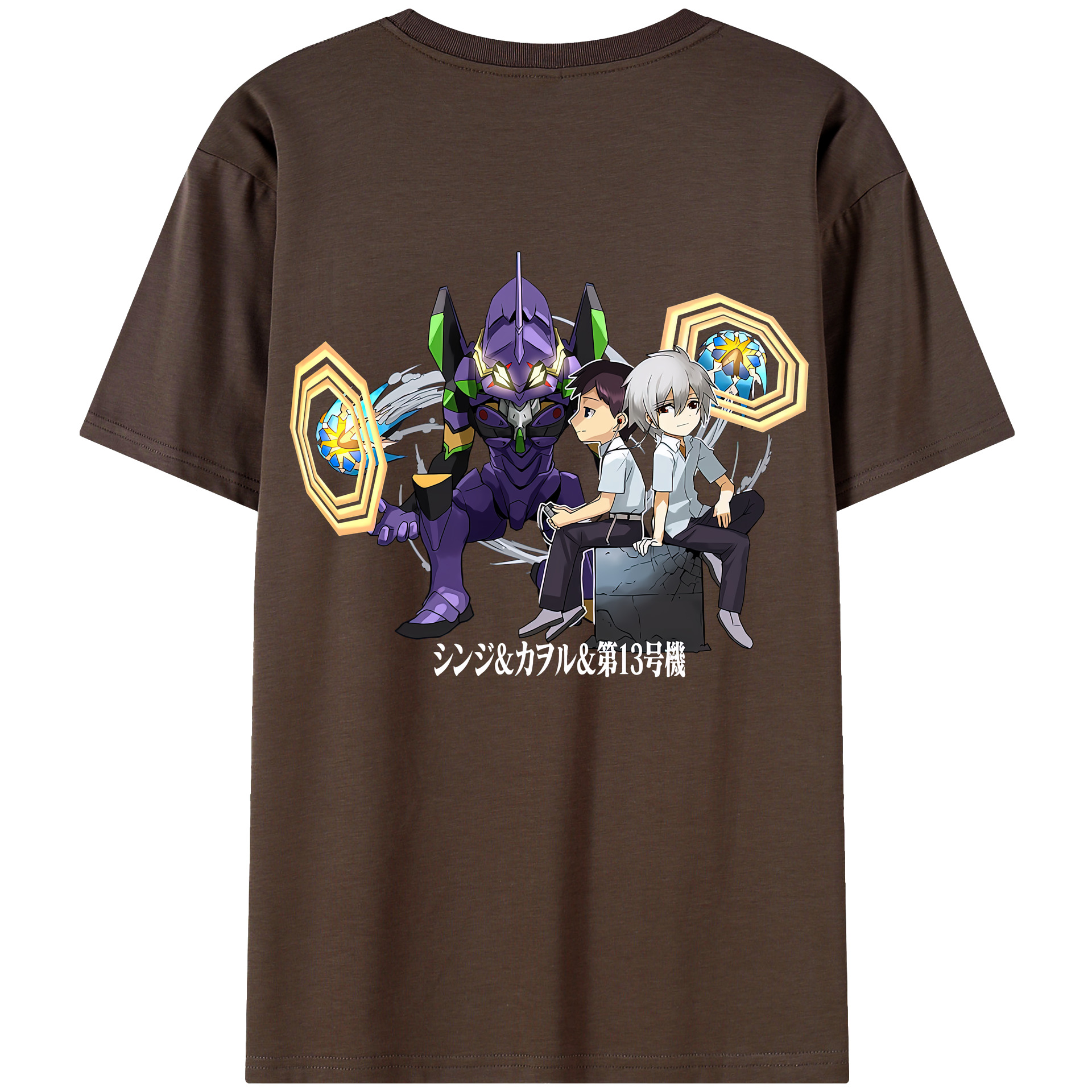 （画像用） EVA 新世紀エヴァンゲリオン 綿100％半袖Tシャツ（背面プリント）