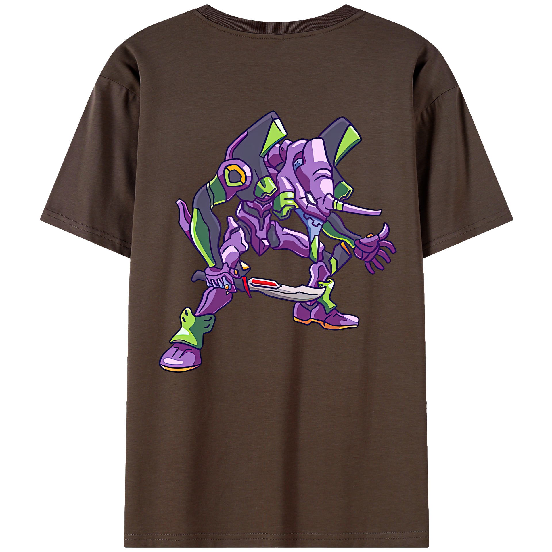 （画像用） EVA 新世紀エヴァンゲリオン 綿100％半袖Tシャツ（背面プリント）