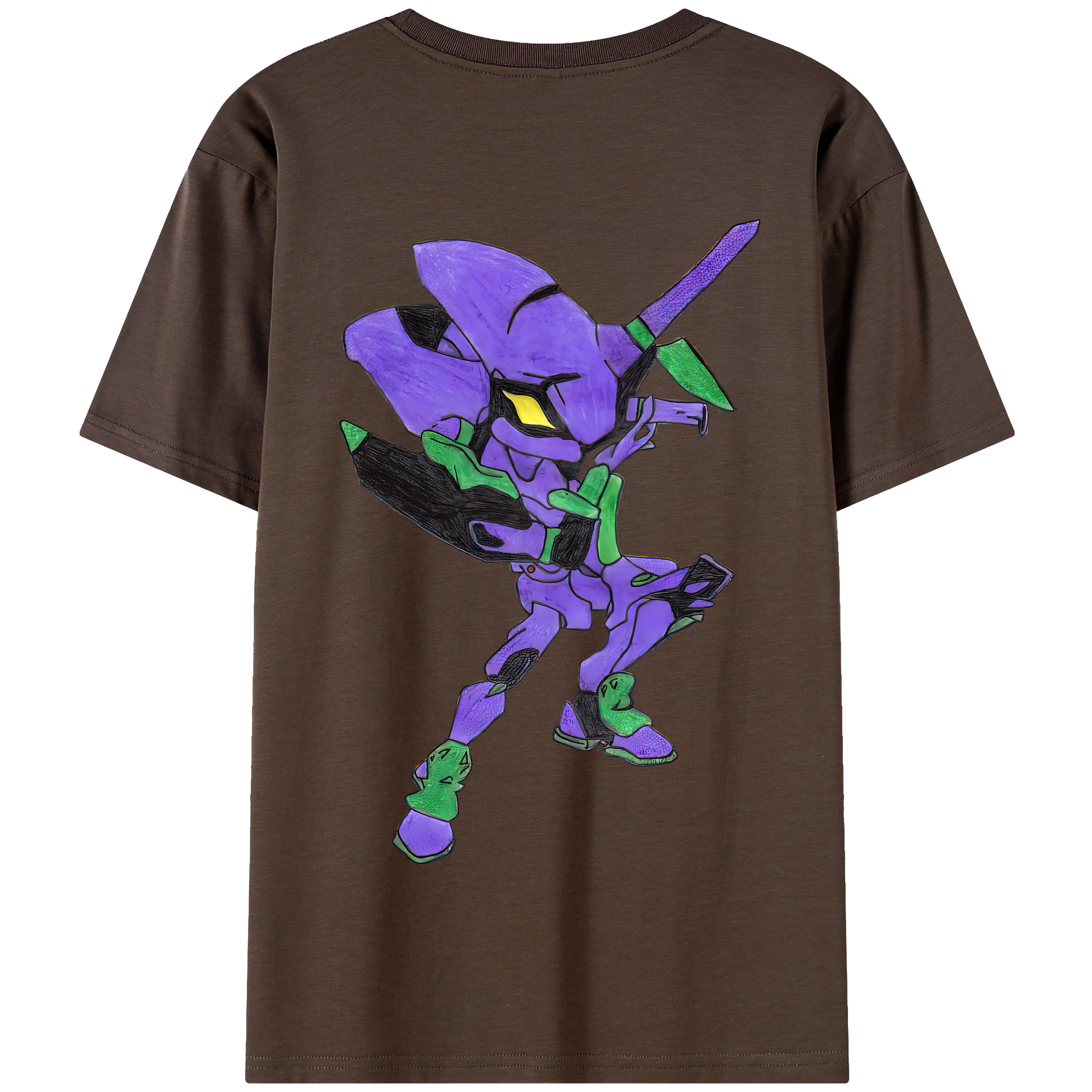 （画像用） EVA 新世紀エヴァンゲリオン 綿100％半袖Tシャツ（背面プリント）