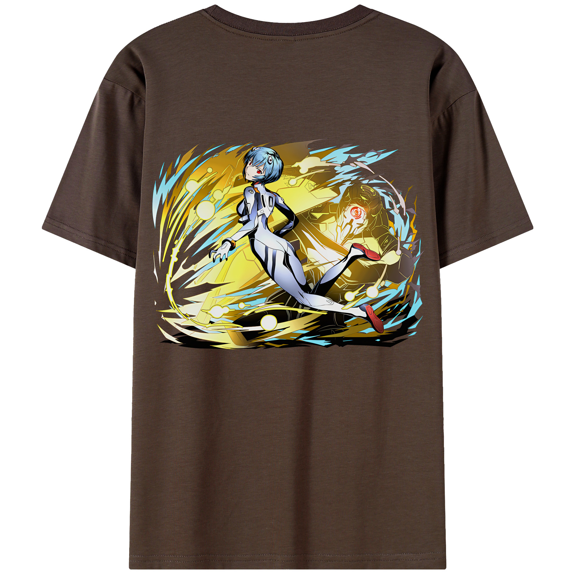 （画像用） EVA 新世紀エヴァンゲリオン 綿100％半袖Tシャツ（背面プリント）