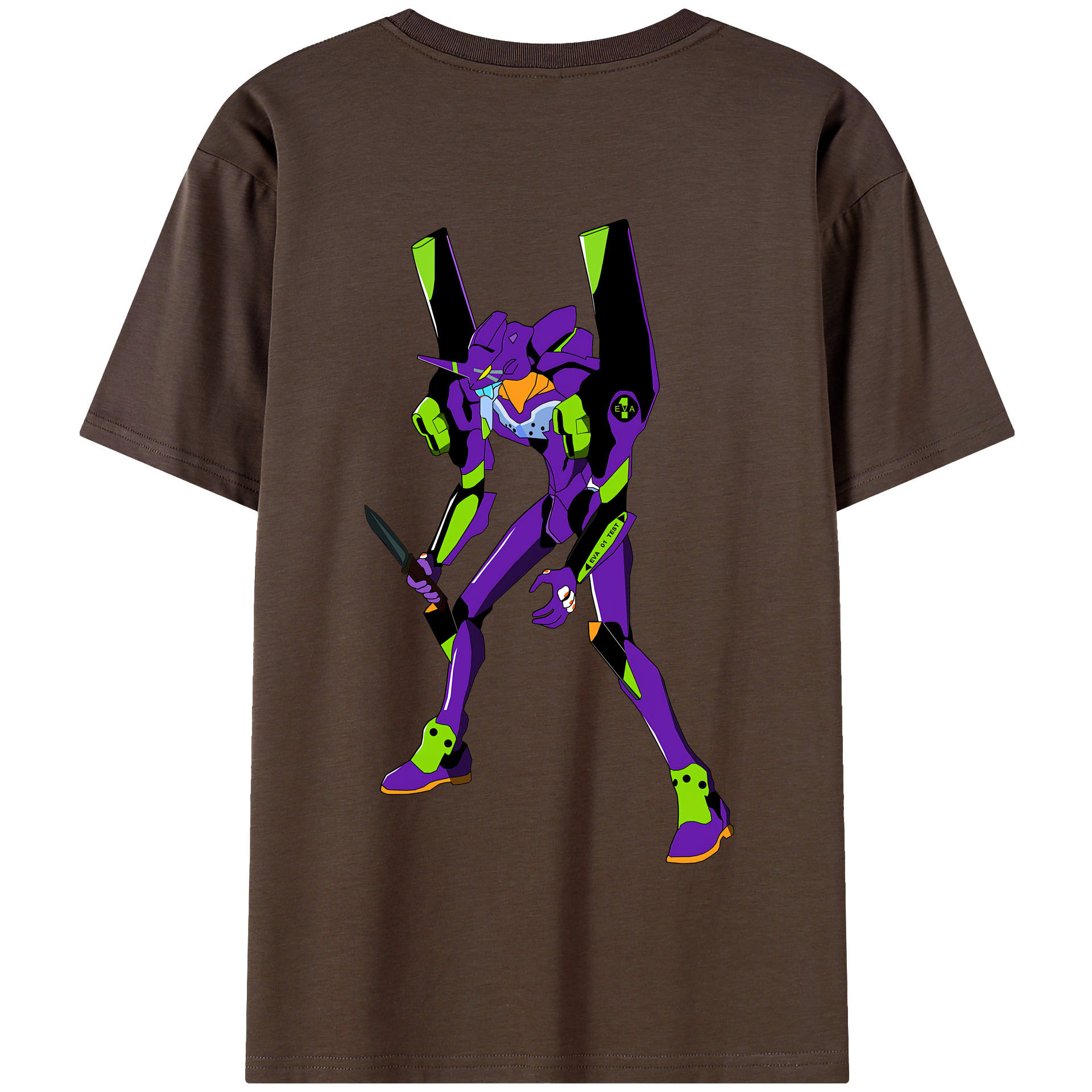 （画像用） EVA 新世紀エヴァンゲリオン 綿100％半袖Tシャツ（背面プリント）