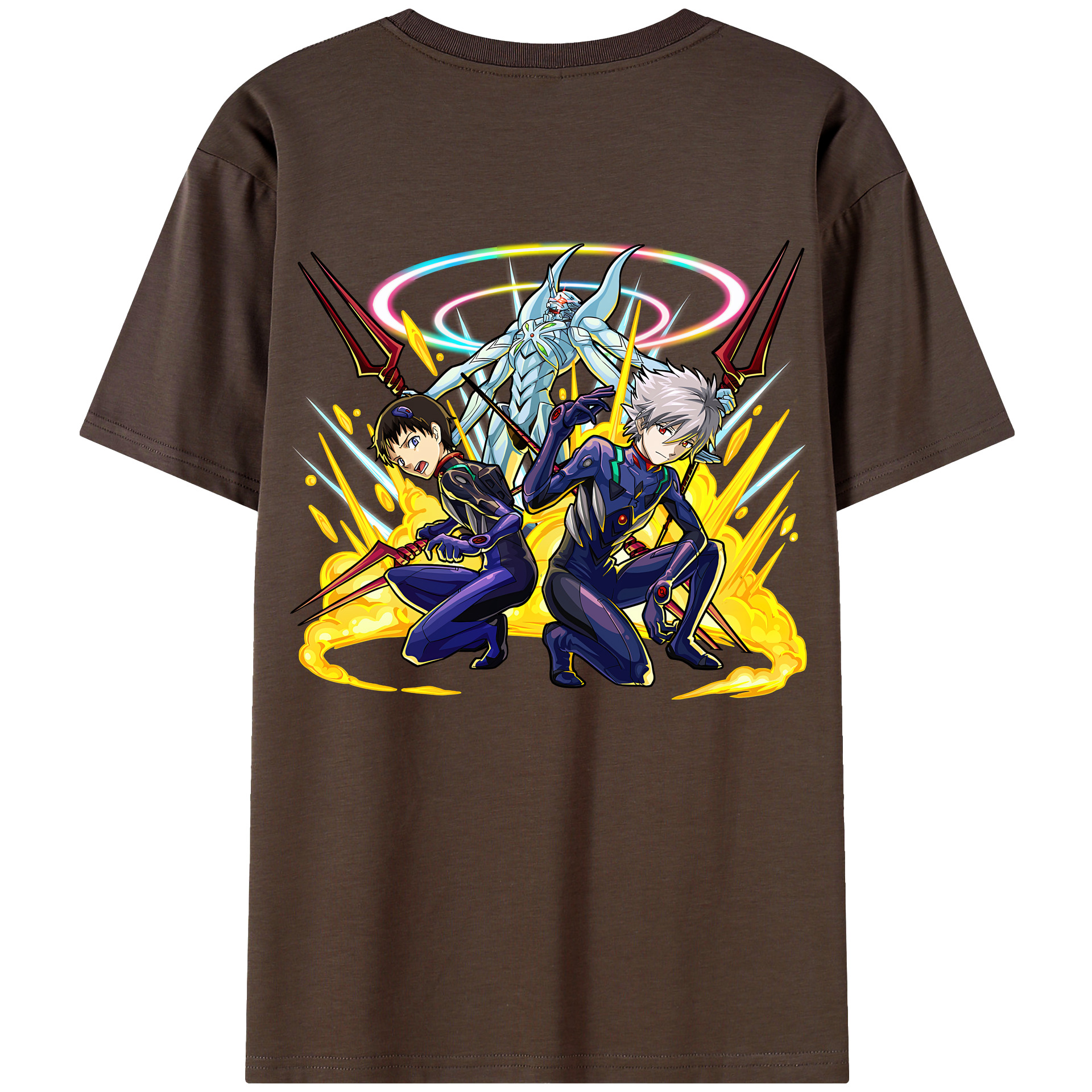 （画像用） EVA 新世紀エヴァンゲリオン 綿100％半袖Tシャツ（背面プリント）