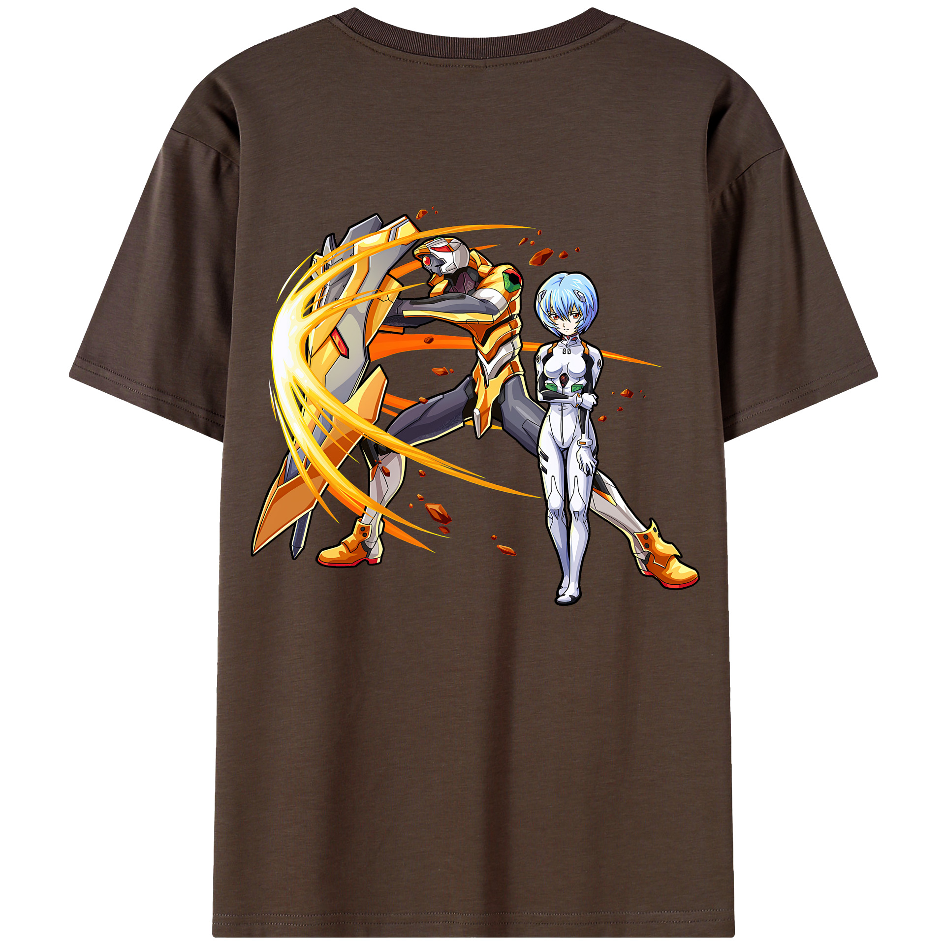 （画像用） EVA 新世紀エヴァンゲリオン 綿100％半袖Tシャツ（背面プリント）