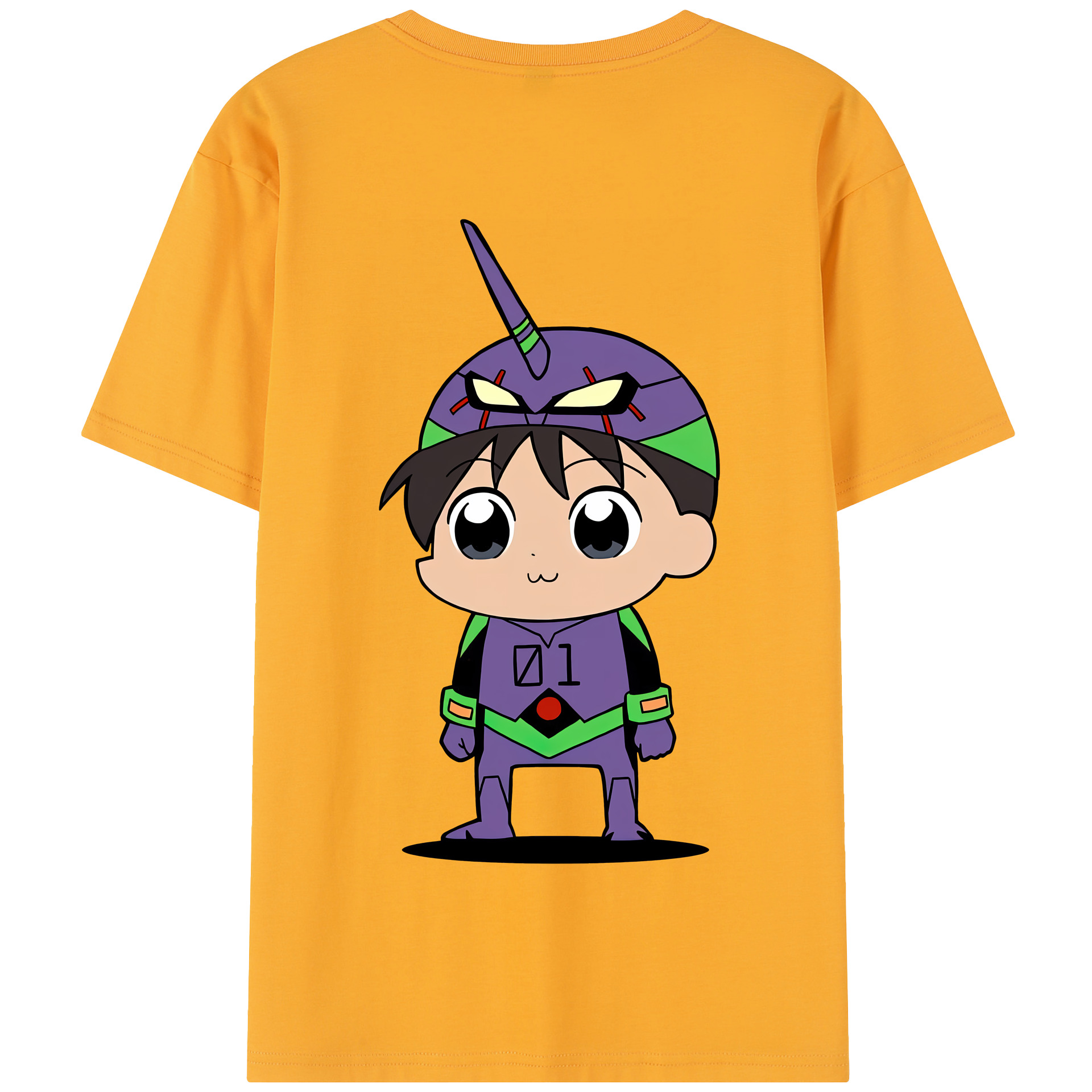 （画像用） EVA 新世紀エヴァンゲリオン 綿100％半袖Tシャツ（背面プリント）