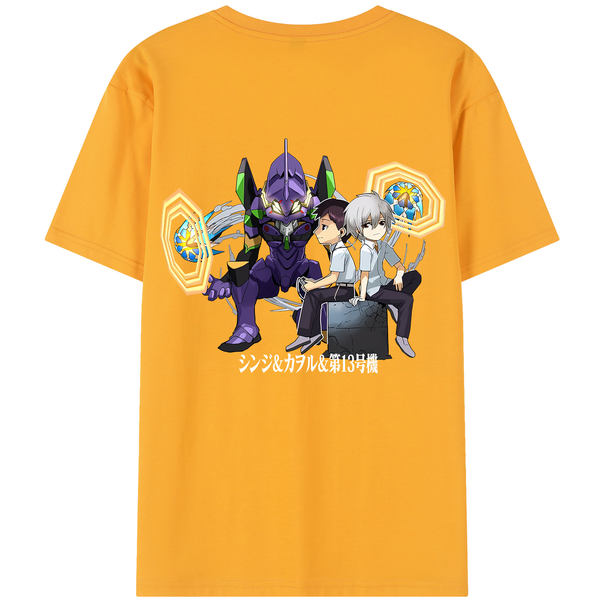 （画像用） EVA 新世紀エヴァンゲリオン 綿100％半袖Tシャツ（背面プリント）