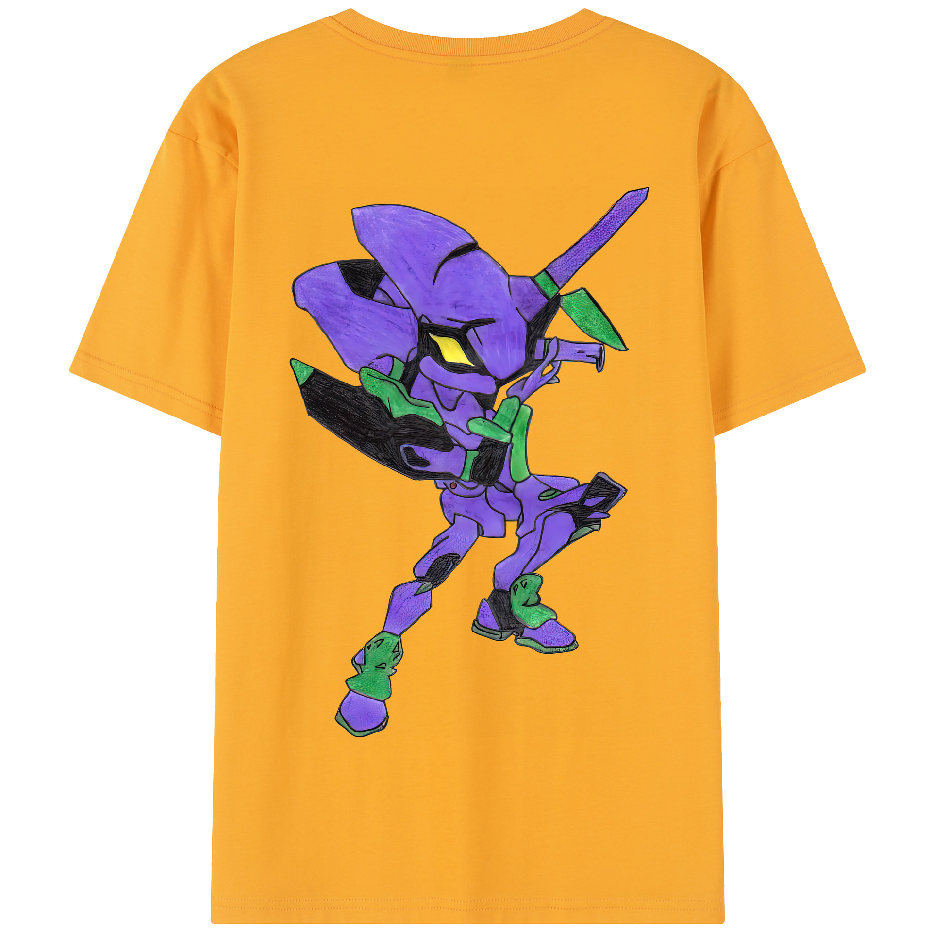（画像用） EVA 新世紀エヴァンゲリオン 綿100％半袖Tシャツ（背面プリント）