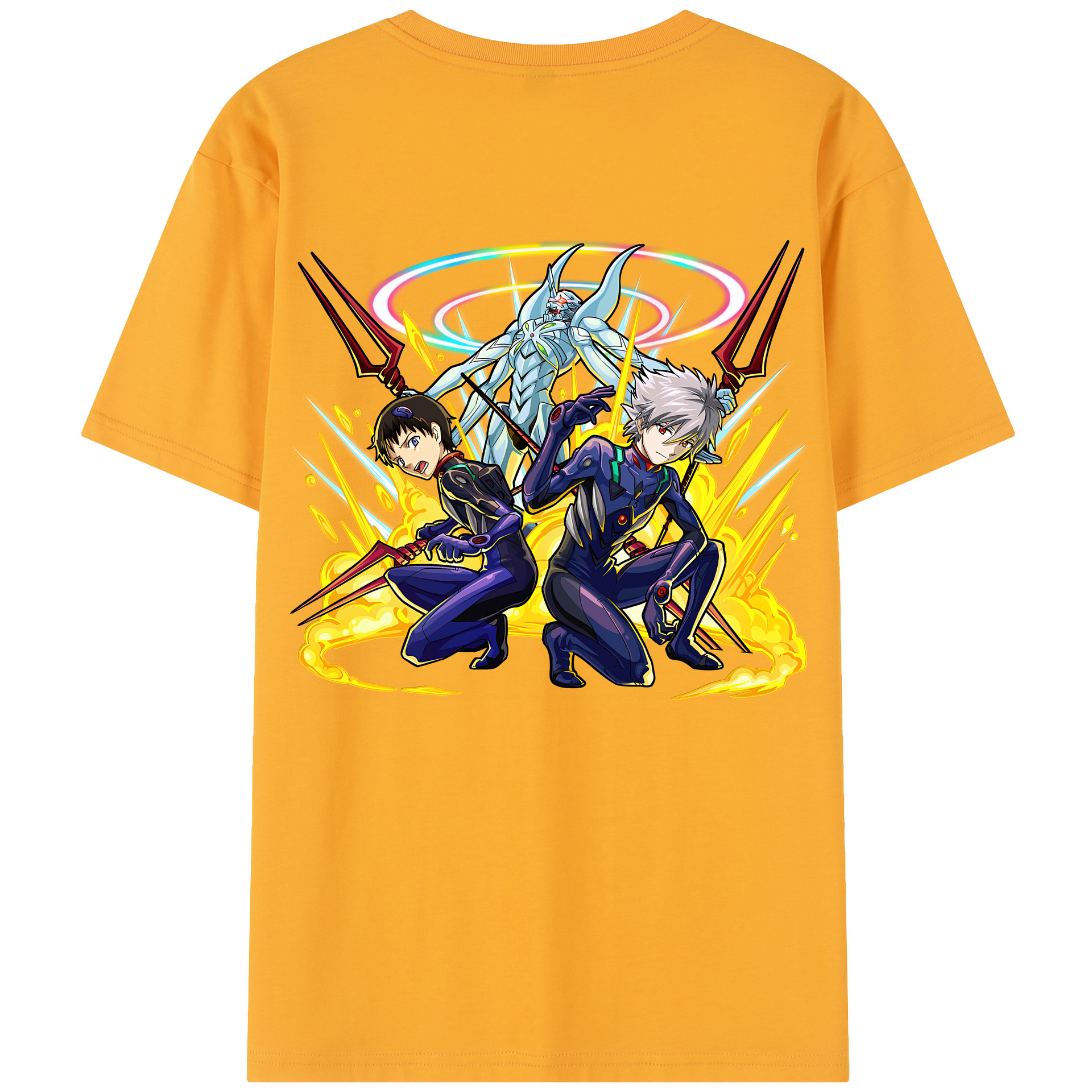 （画像用） EVA 新世紀エヴァンゲリオン 綿100％半袖Tシャツ（背面プリント）