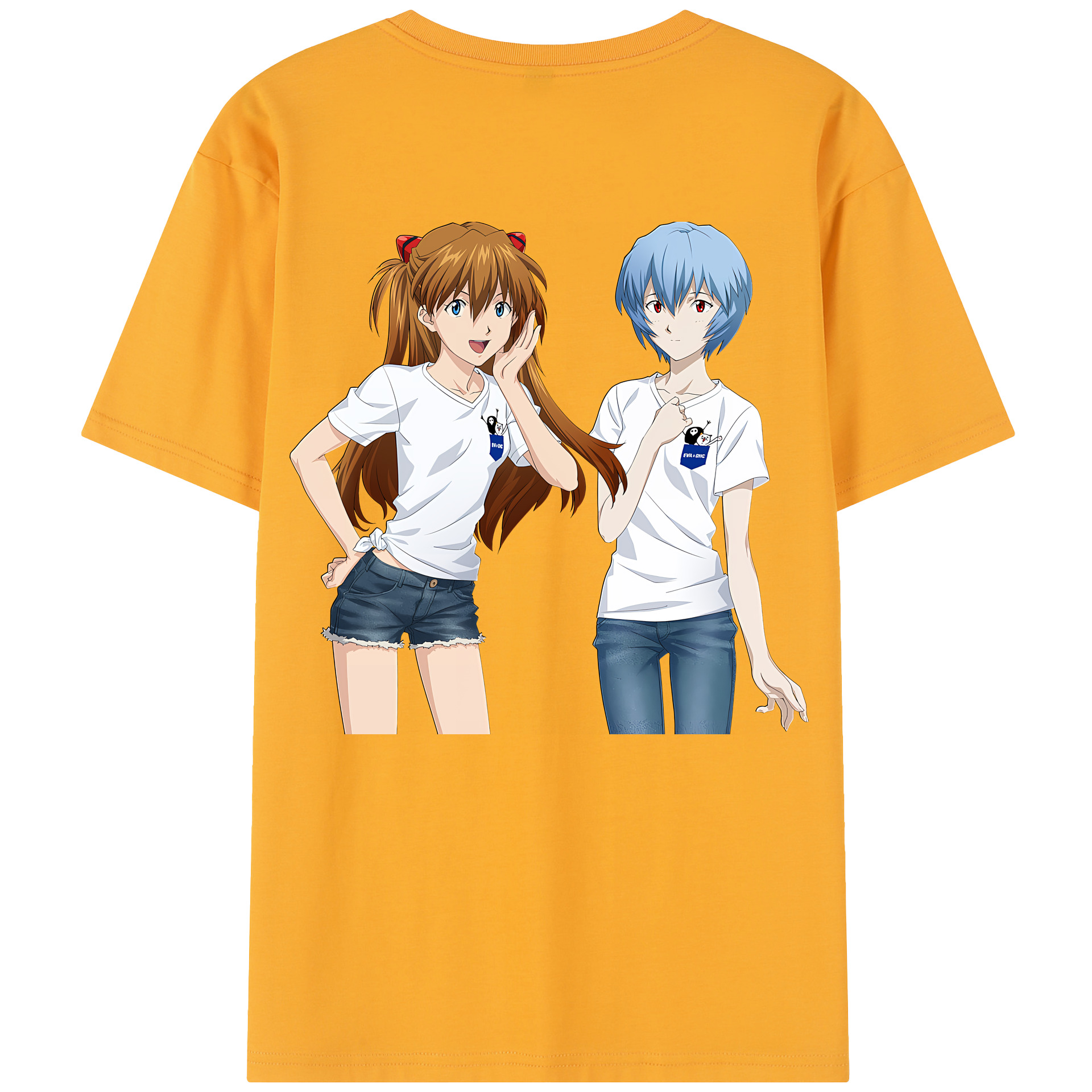 （画像用） EVA 新世紀エヴァンゲリオン 綿100％半袖Tシャツ（背面プリント）