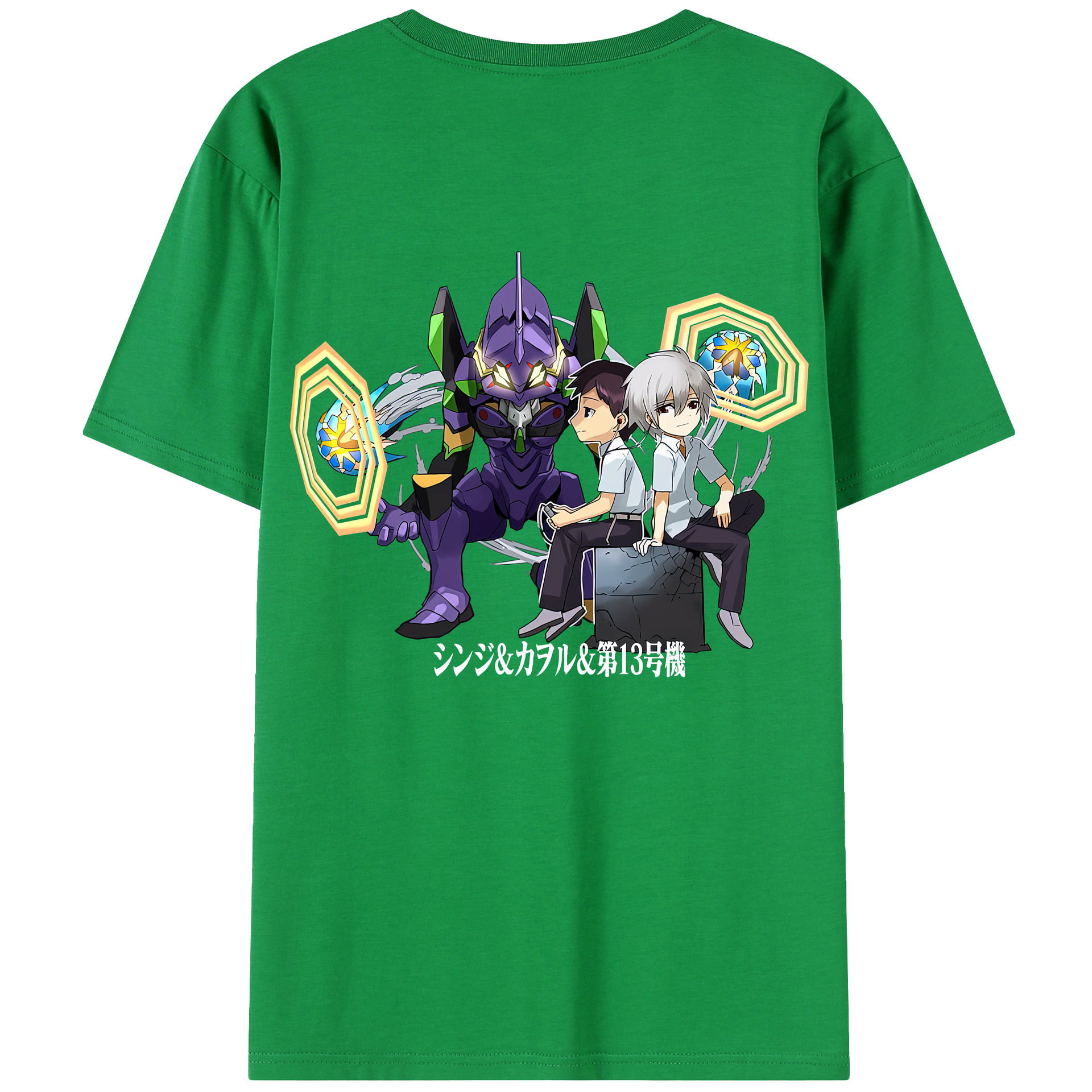 （画像用） EVA 新世紀エヴァンゲリオン 綿100％半袖Tシャツ（背面プリント）