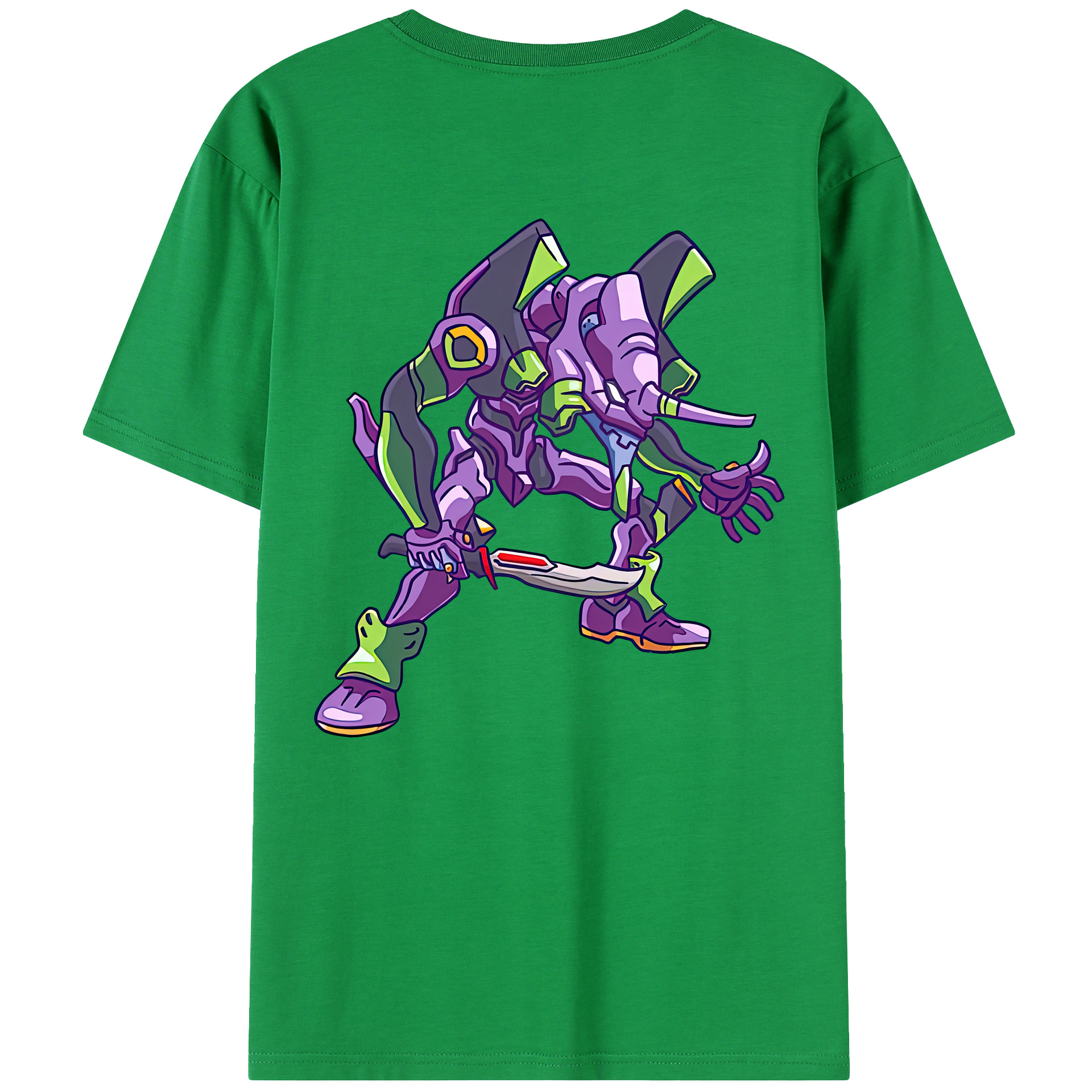（画像用） EVA 新世紀エヴァンゲリオン 綿100％半袖Tシャツ（背面プリント）