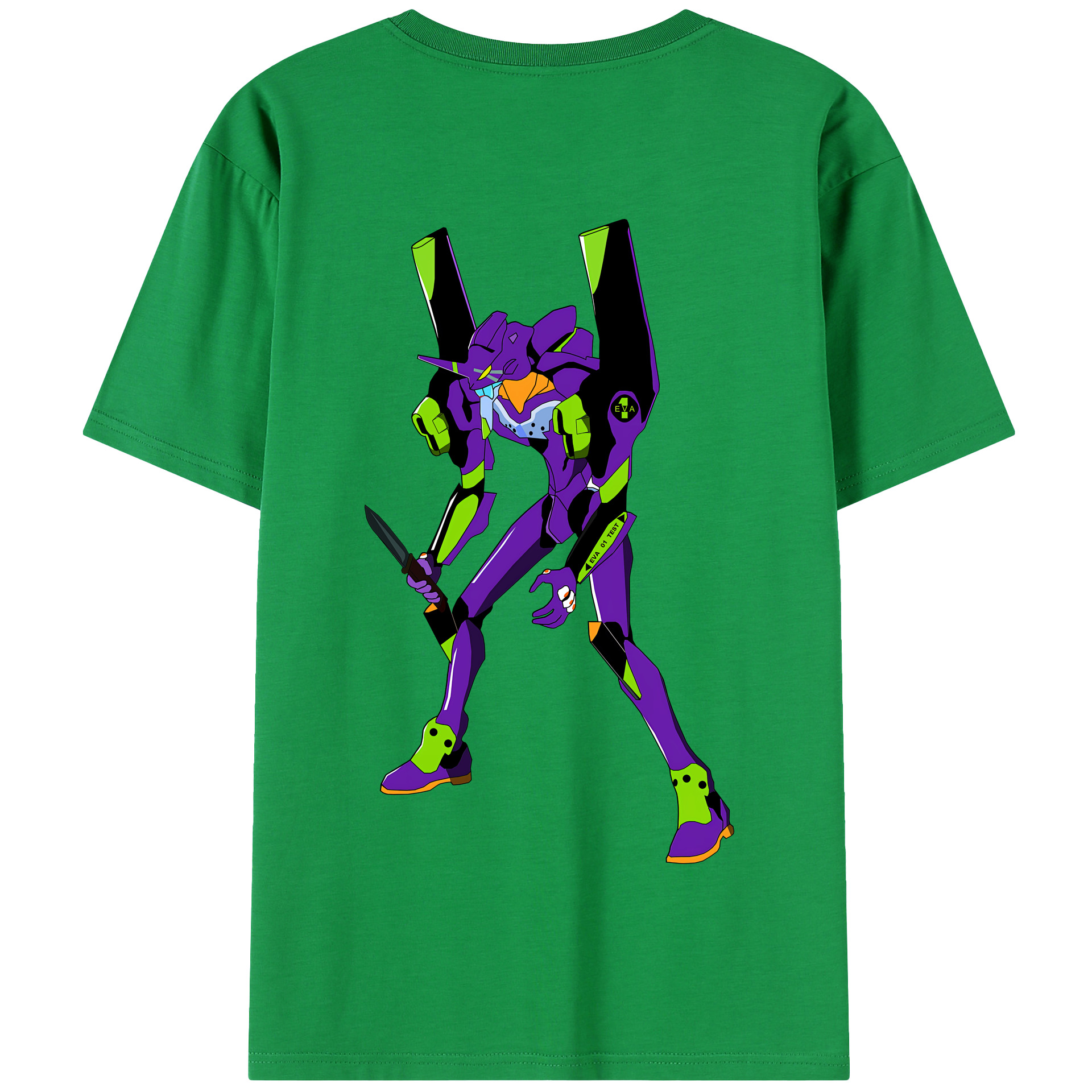 （画像用） EVA 新世紀エヴァンゲリオン 綿100％半袖Tシャツ（背面プリント）