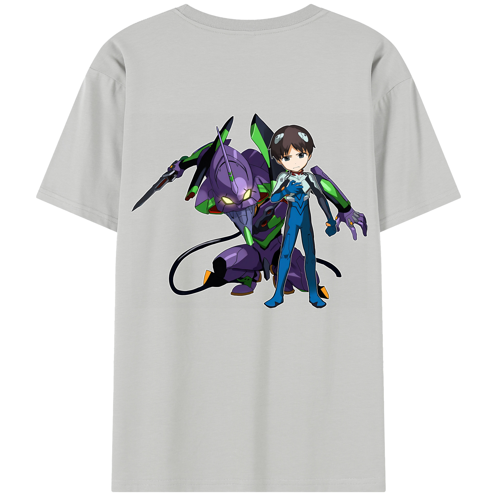 （画像用） EVA 新世紀エヴァンゲリオン 綿100％半袖Tシャツ（背面プリント）