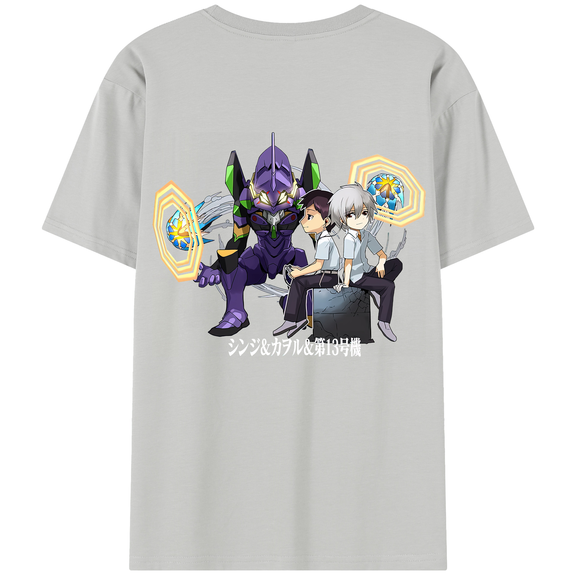 （画像用） EVA 新世紀エヴァンゲリオン 綿100％半袖Tシャツ（背面プリント）