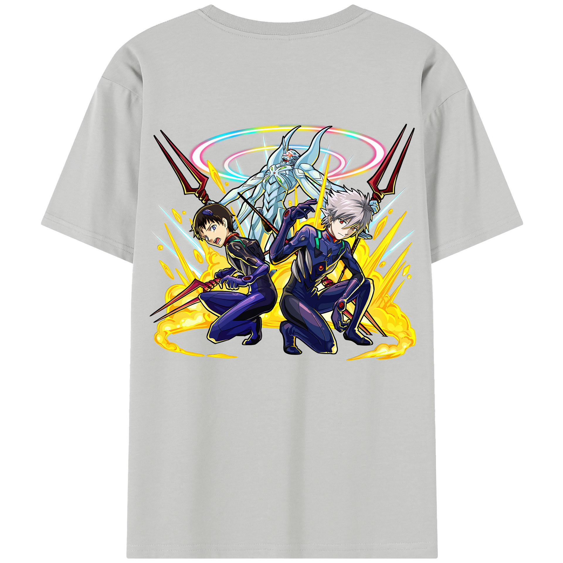 （画像用） EVA 新世紀エヴァンゲリオン 綿100％半袖Tシャツ（背面プリント）