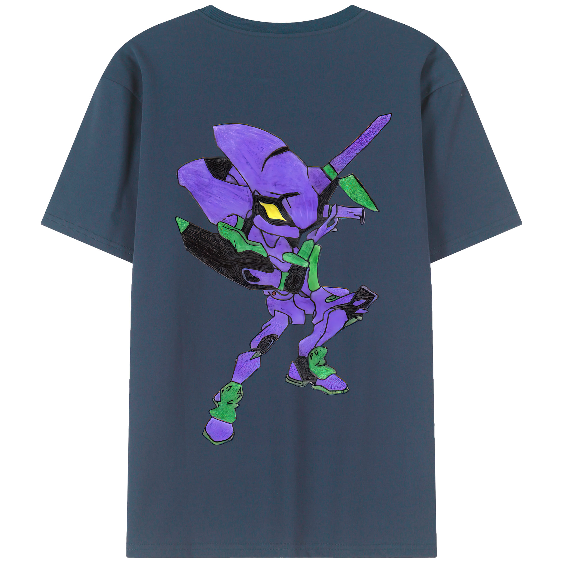 （画像用） EVA 新世紀エヴァンゲリオン 綿100％半袖Tシャツ（背面プリント）