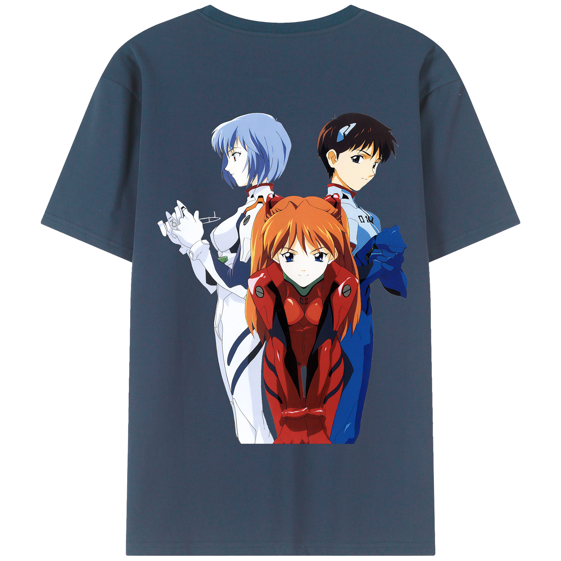 （画像用） EVA 新世紀エヴァンゲリオン 綿100％半袖Tシャツ（背面プリント）