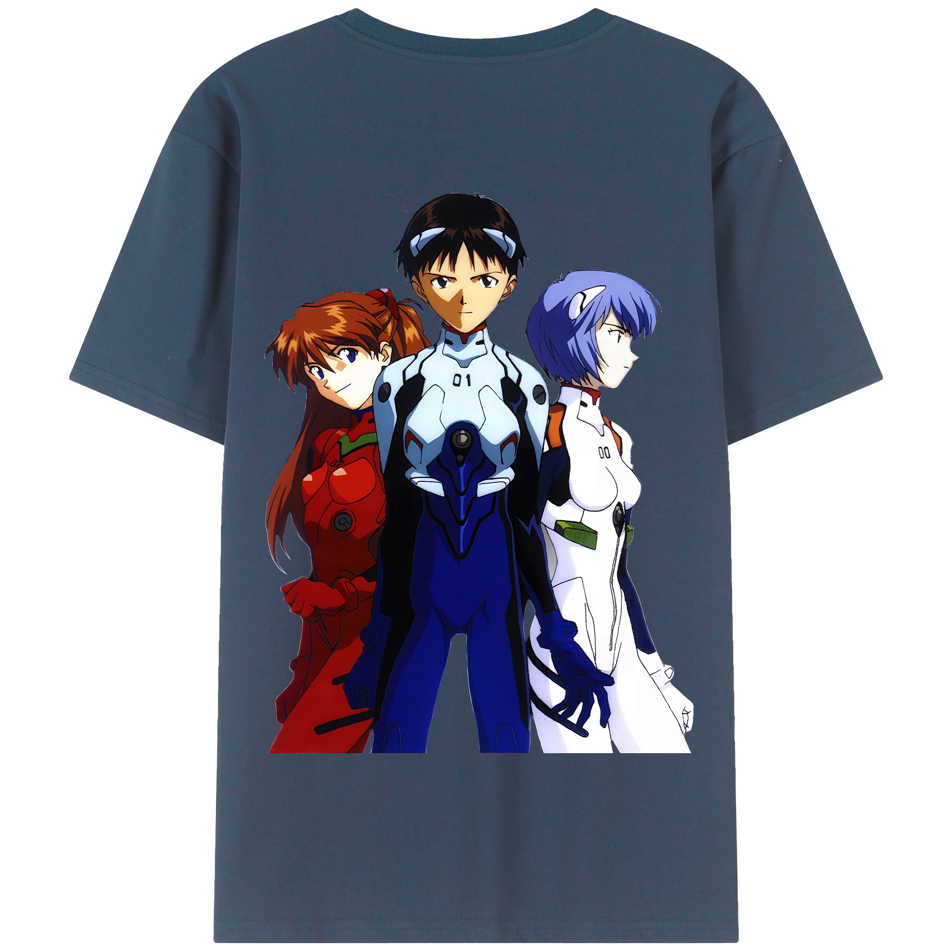 （画像用） EVA 新世紀エヴァンゲリオン 綿100％半袖Tシャツ（背面プリント）