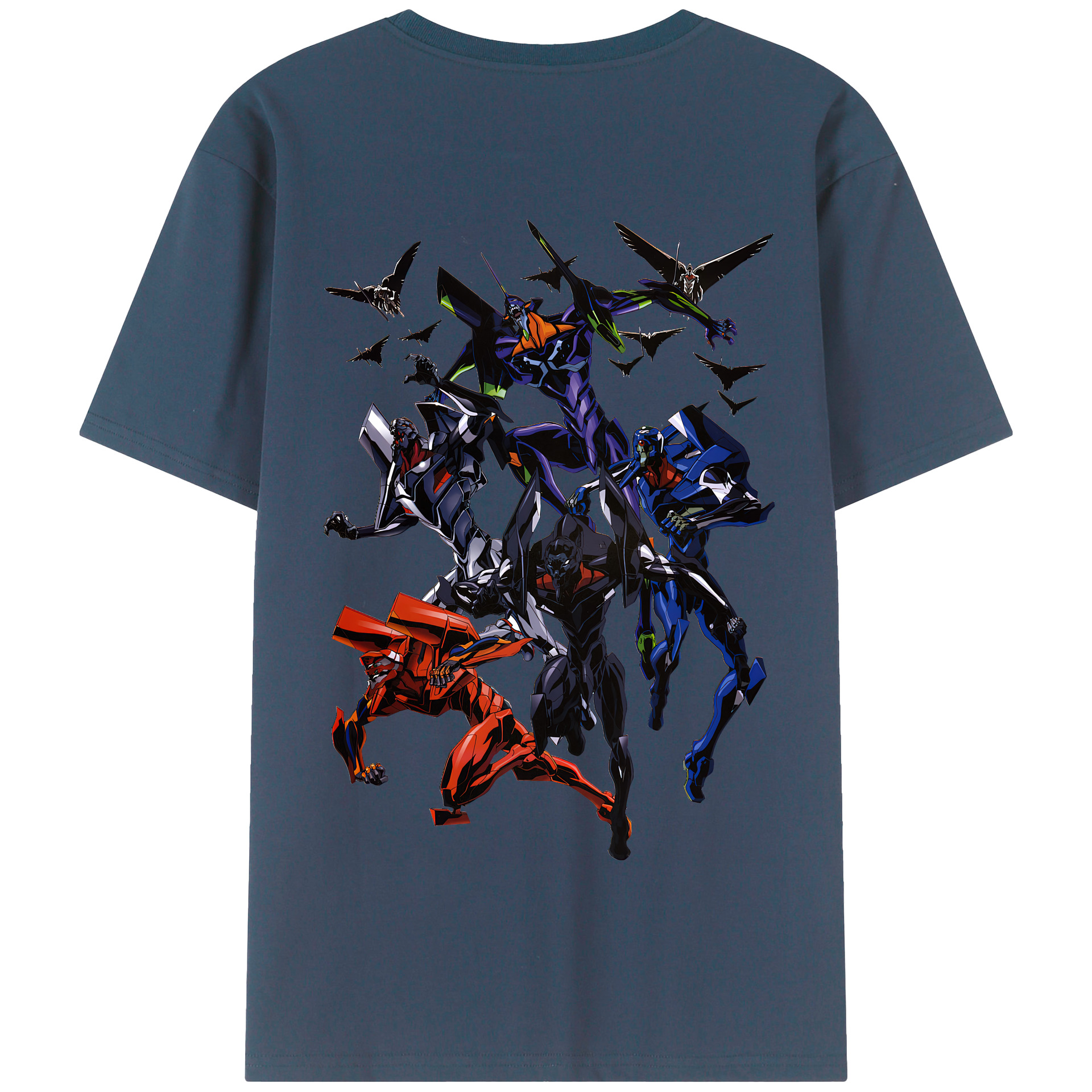 （画像用） EVA 新世紀エヴァンゲリオン 綿100％半袖Tシャツ（背面プリント）