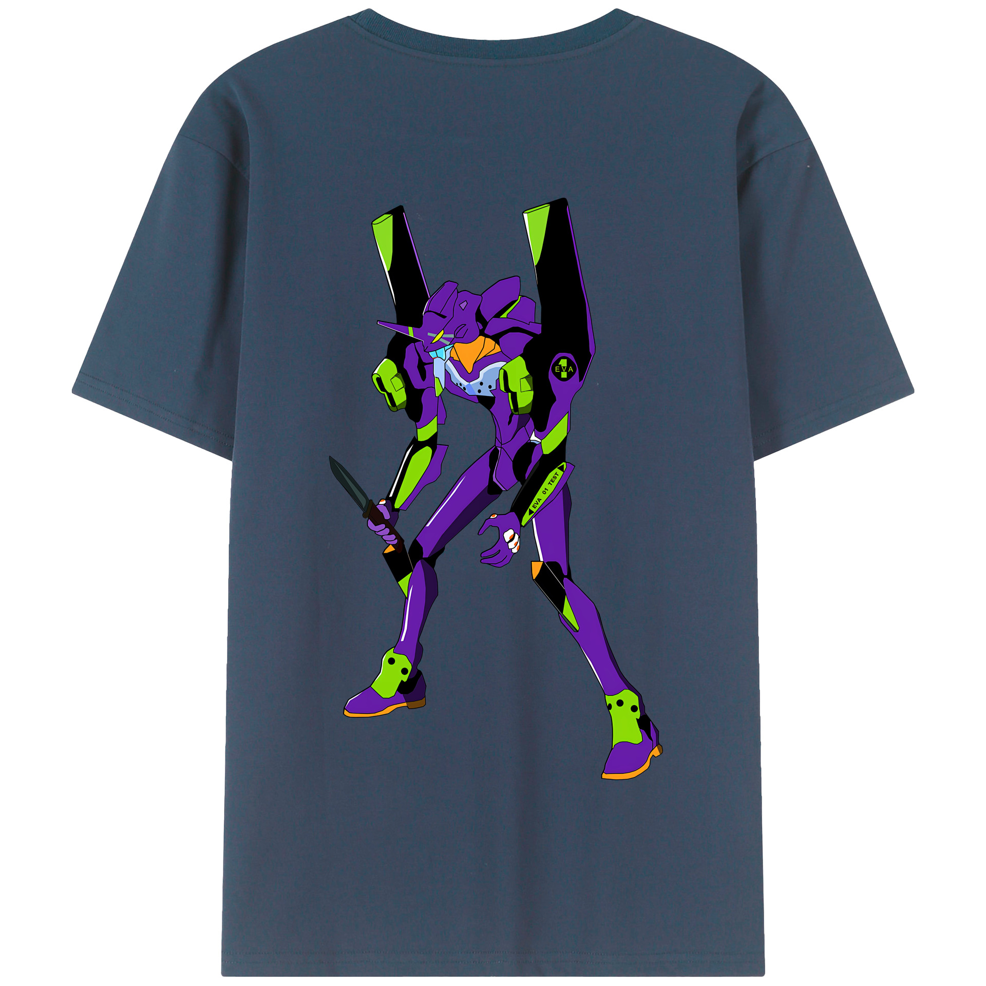 （画像用） EVA 新世紀エヴァンゲリオン 綿100％半袖Tシャツ（背面プリント）