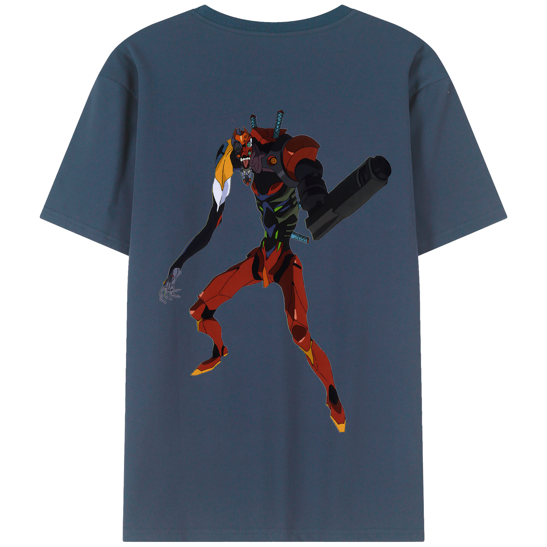 （画像用） EVA 新世紀エヴァンゲリオン 綿100％半袖Tシャツ（背面プリント）