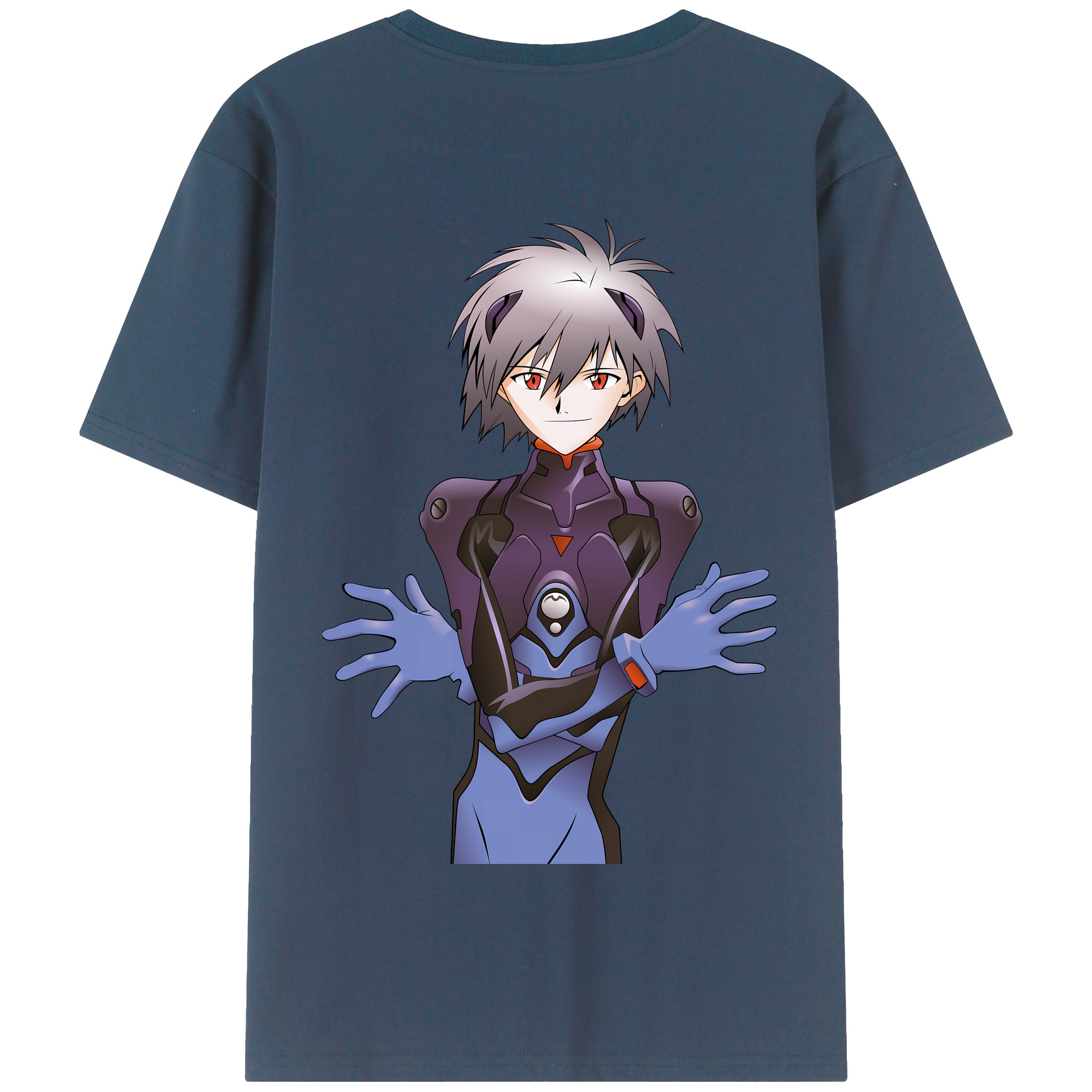 （画像用） EVA 新世紀エヴァンゲリオン 綿100％半袖Tシャツ（背面プリント）