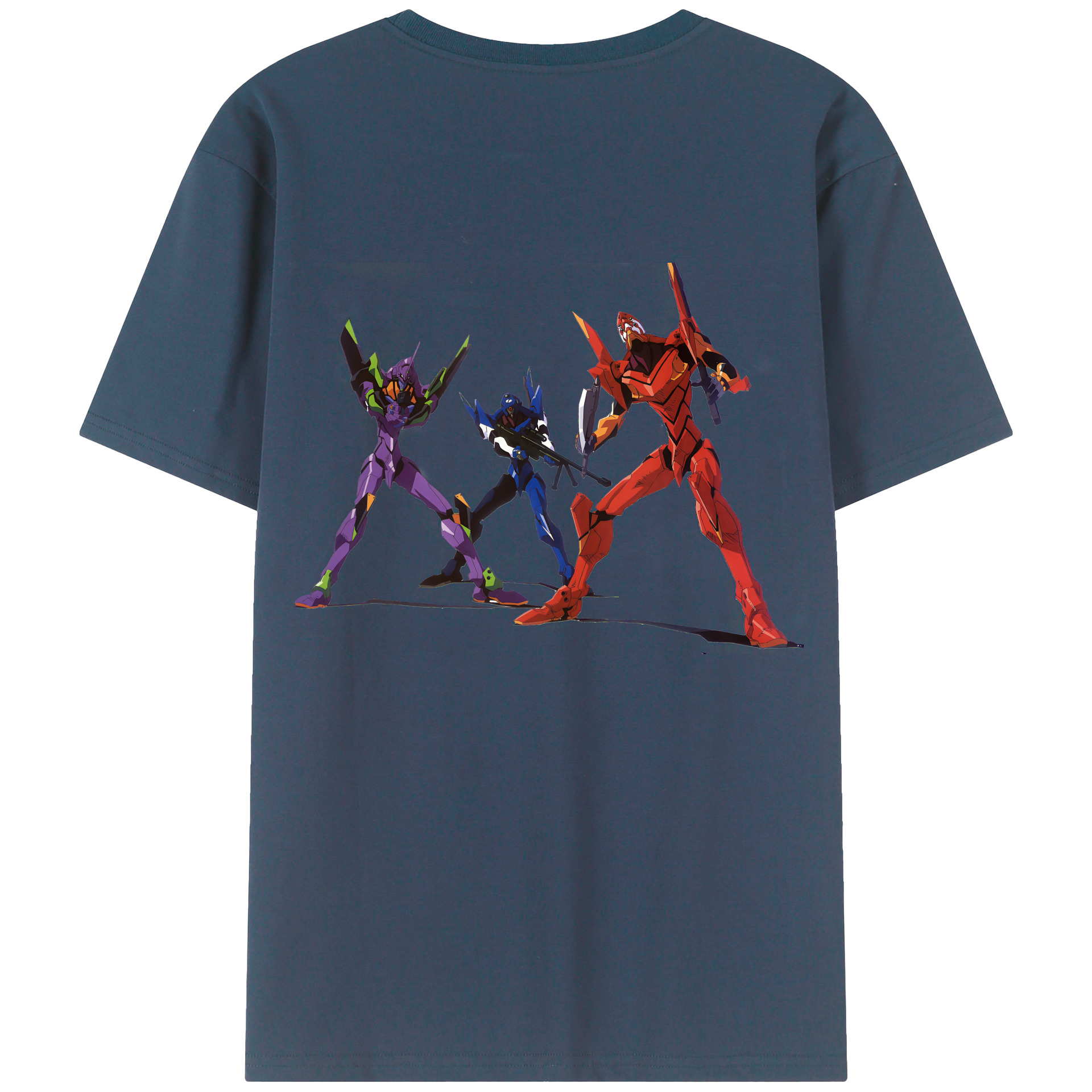 （画像用） EVA 新世紀エヴァンゲリオン 綿100％半袖Tシャツ（背面プリント）
