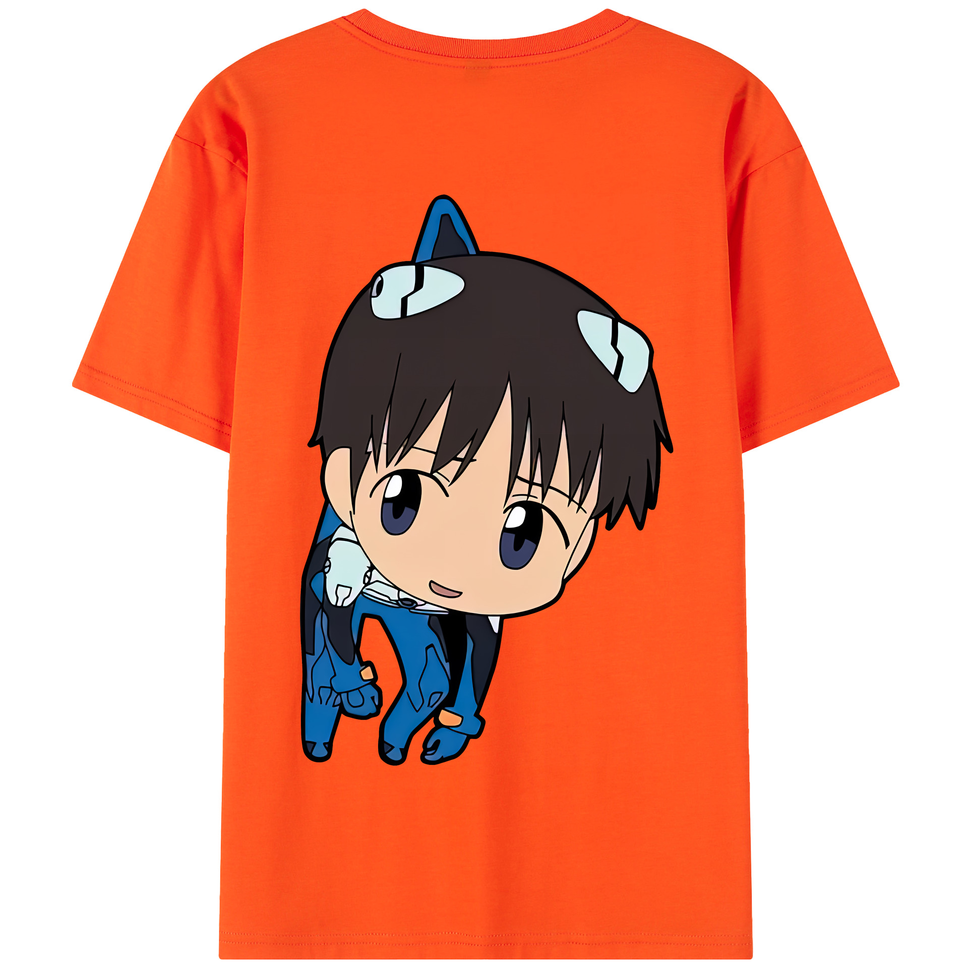 （画像用） EVA 新世紀エヴァンゲリオン 綿100％半袖Tシャツ（背面プリント）
