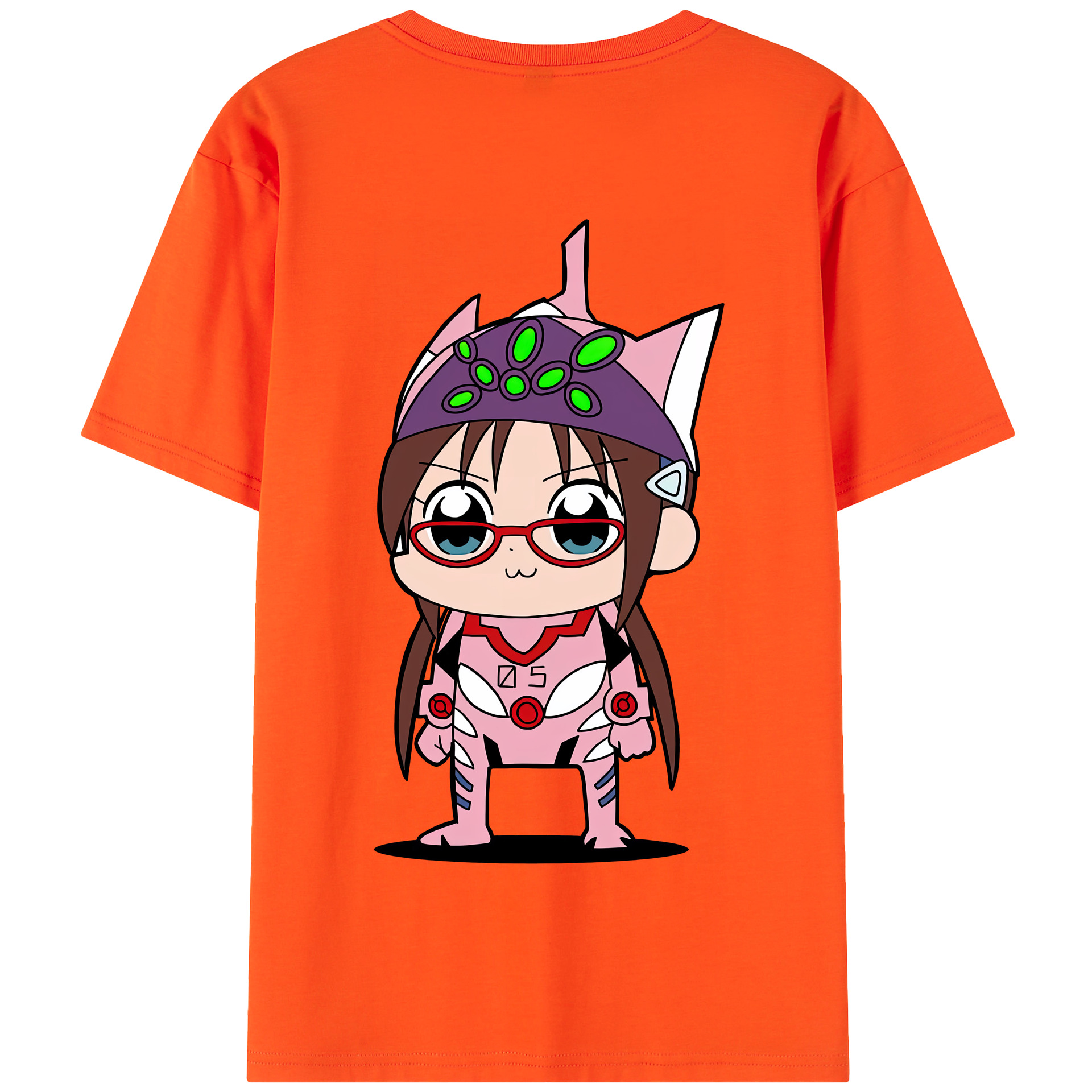 （画像用） EVA 新世紀エヴァンゲリオン 綿100％半袖Tシャツ（背面プリント）
