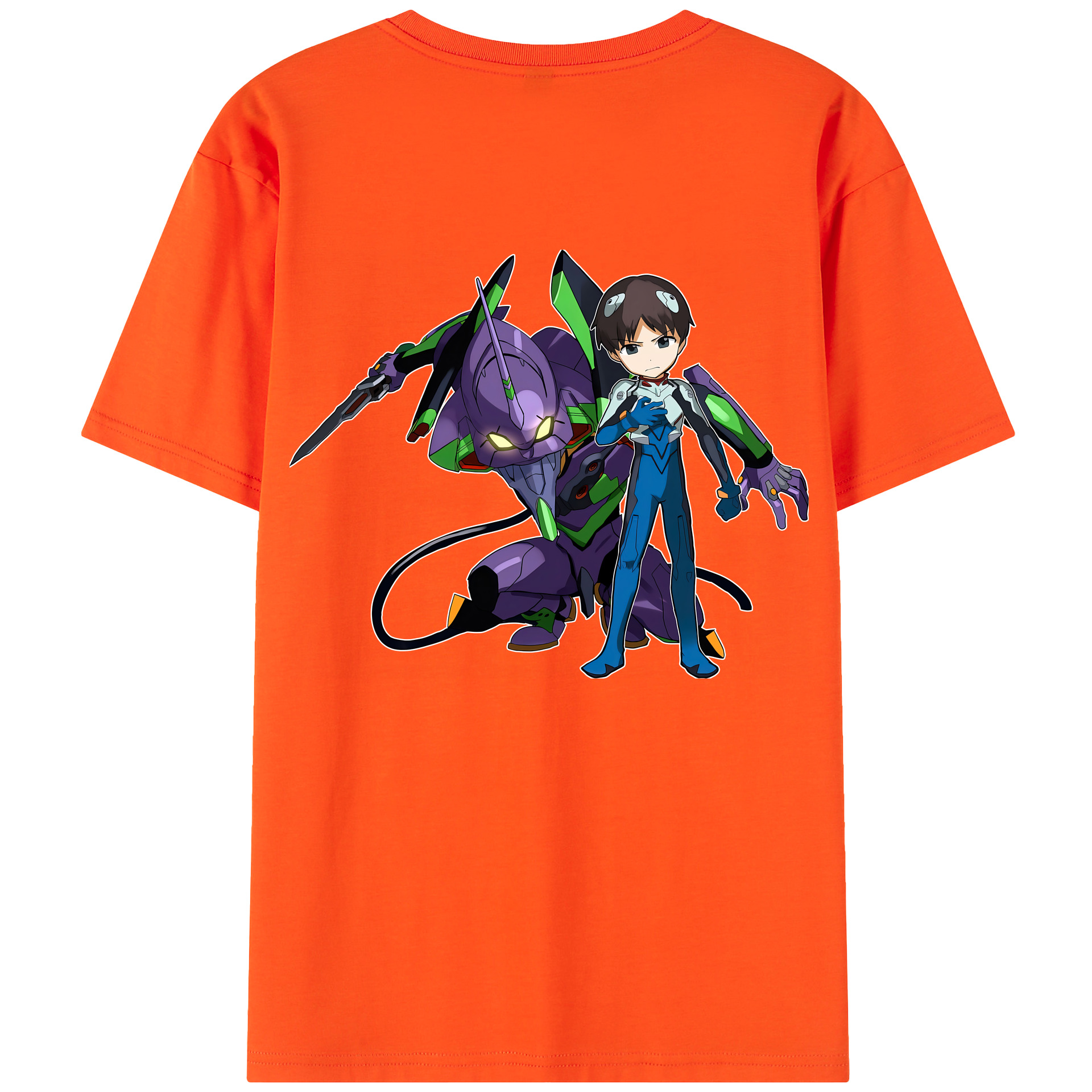 （画像用） EVA 新世紀エヴァンゲリオン 綿100％半袖Tシャツ（背面プリント）