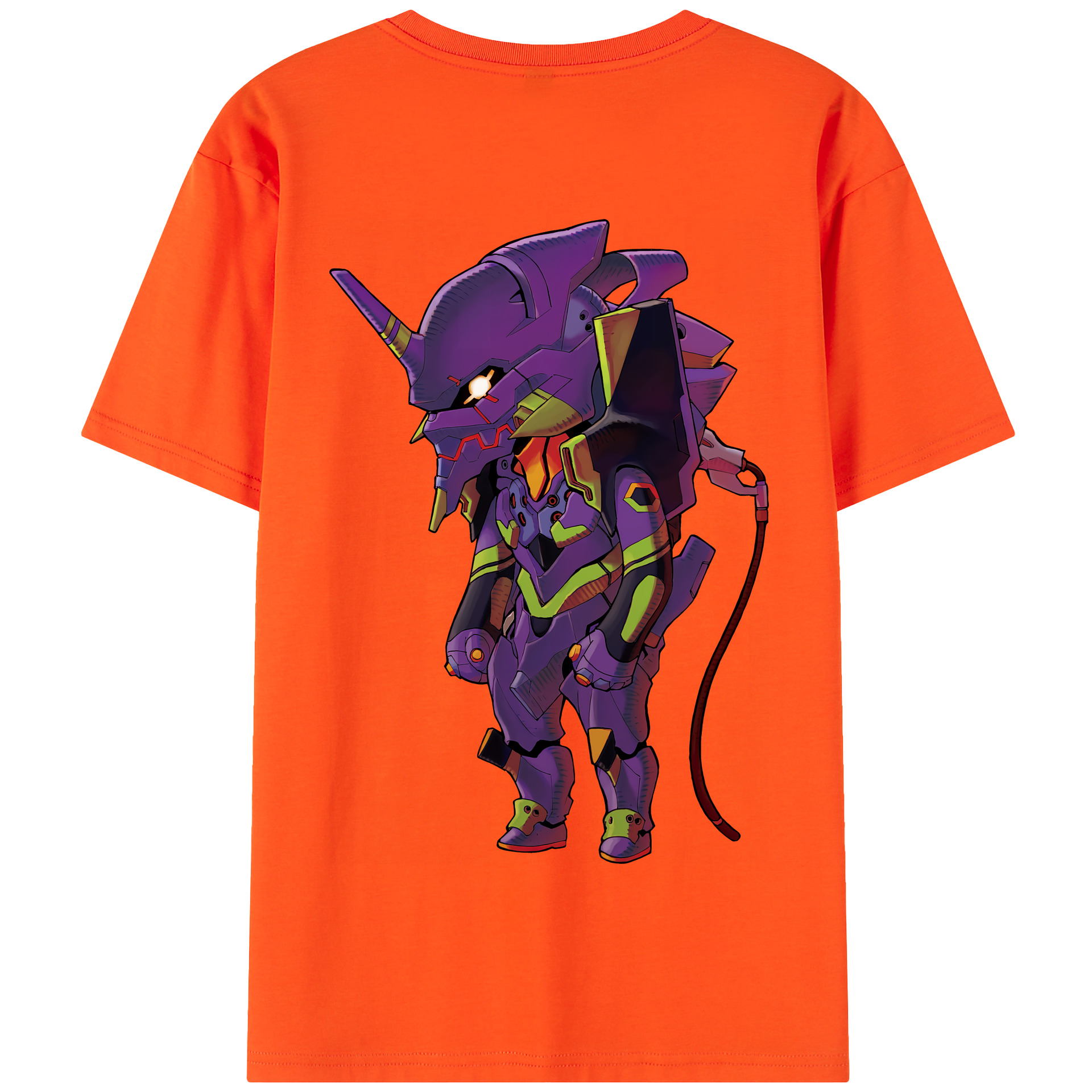 （画像用） EVA 新世紀エヴァンゲリオン 綿100％半袖Tシャツ（背面プリント）