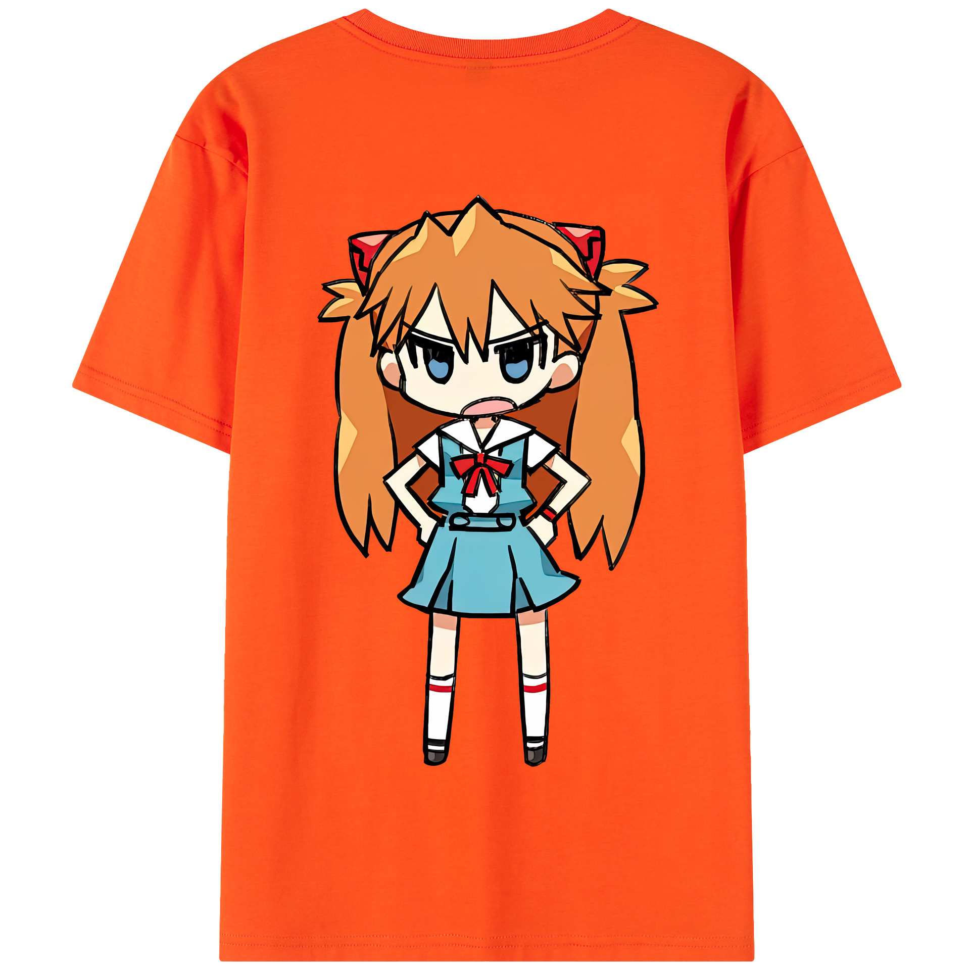 （画像用） EVA 新世紀エヴァンゲリオン 綿100％半袖Tシャツ（背面プリント）