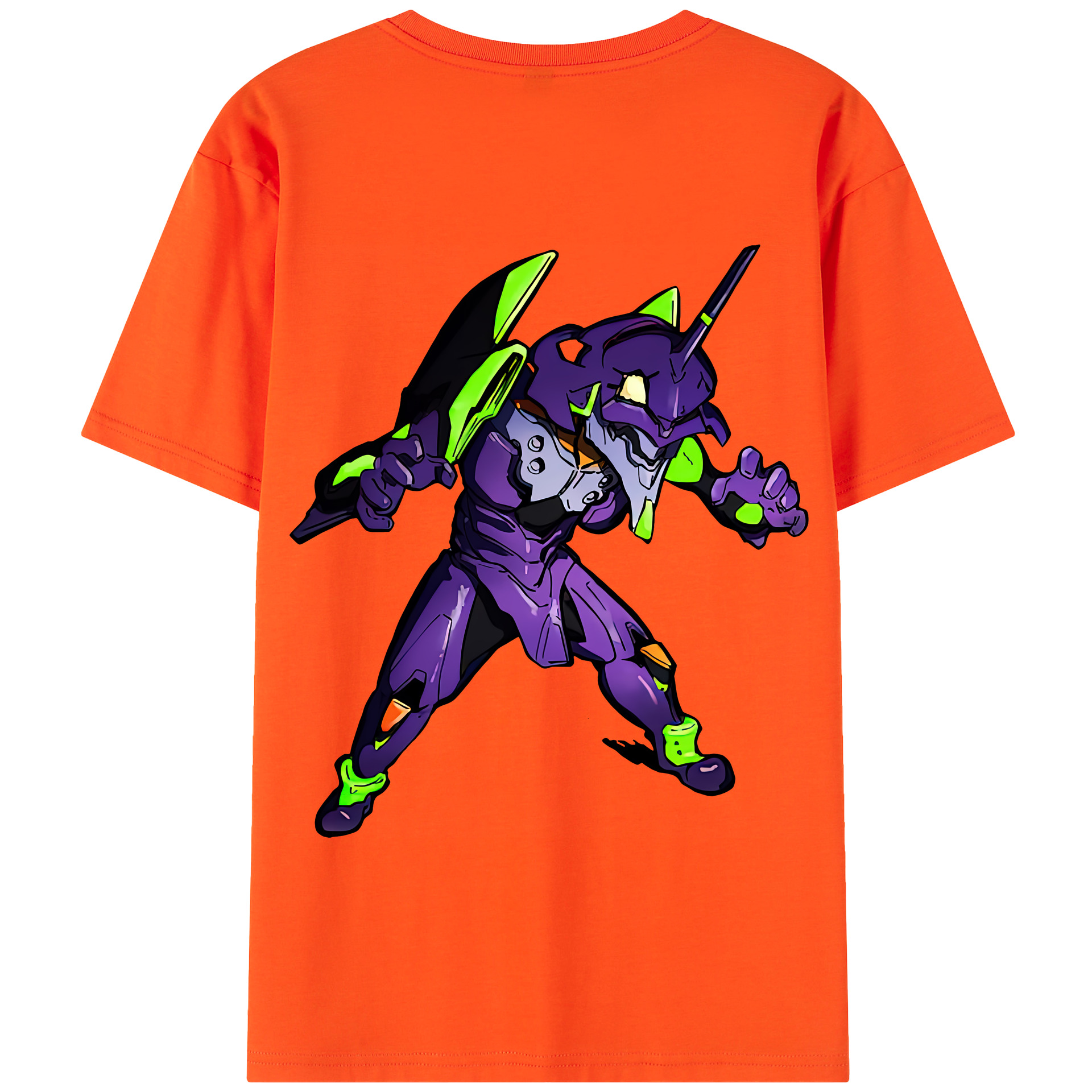 （画像用） EVA 新世紀エヴァンゲリオン 綿100％半袖Tシャツ（背面プリント）