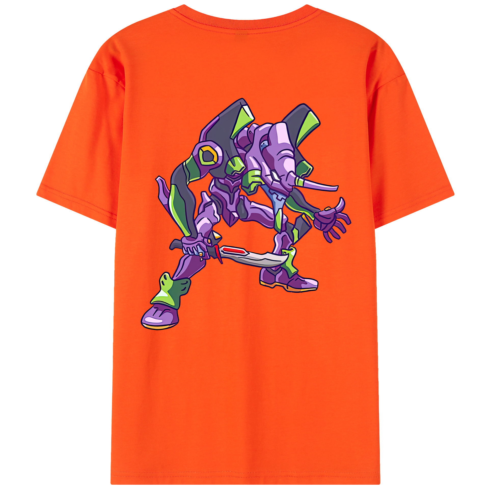 （画像用） EVA 新世紀エヴァンゲリオン 綿100％半袖Tシャツ（背面プリント）