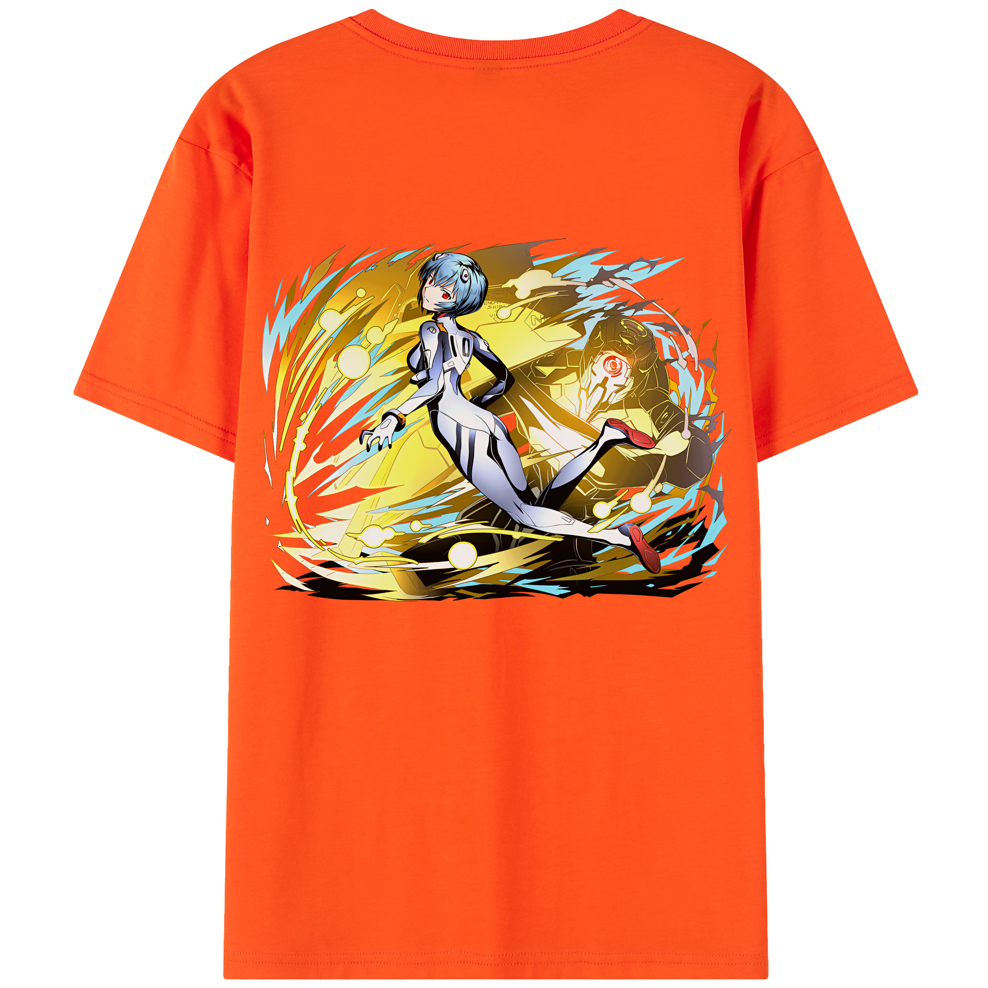 （画像用） EVA 新世紀エヴァンゲリオン 綿100％半袖Tシャツ（背面プリント）