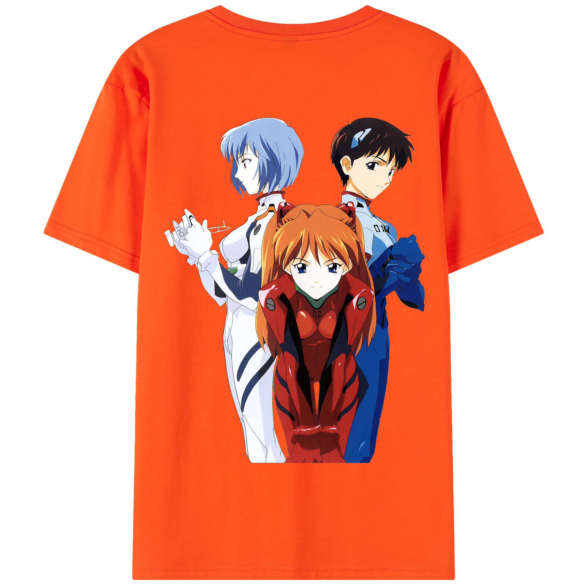 （画像用） EVA 新世紀エヴァンゲリオン 綿100％半袖Tシャツ（背面プリント）