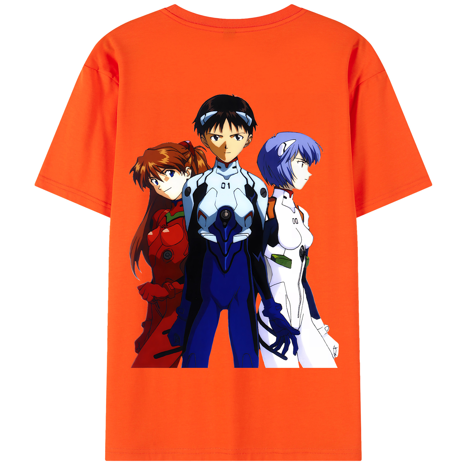 （画像用） EVA 新世紀エヴァンゲリオン 綿100％半袖Tシャツ（背面プリント）