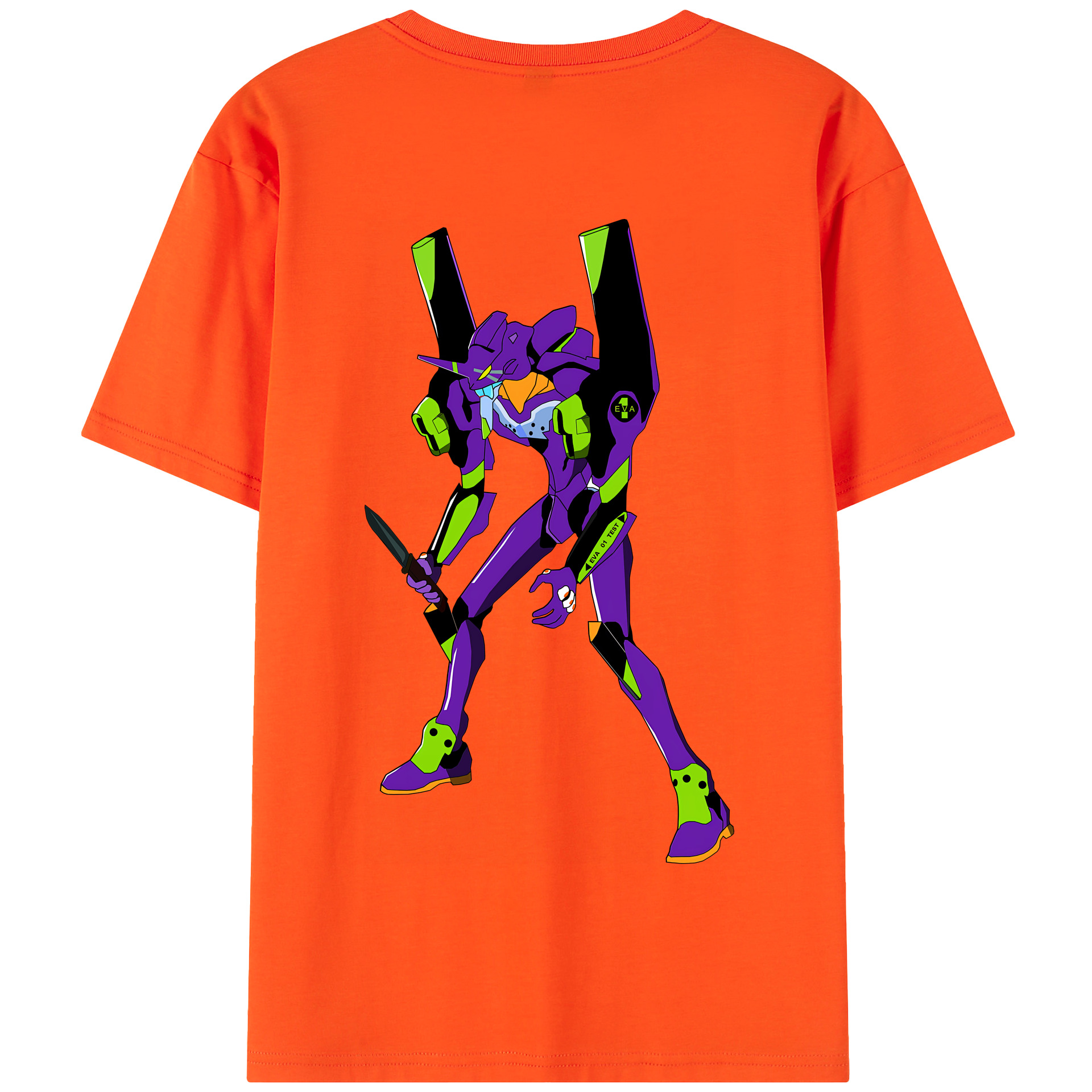 （画像用） EVA 新世紀エヴァンゲリオン 綿100％半袖Tシャツ（背面プリント）