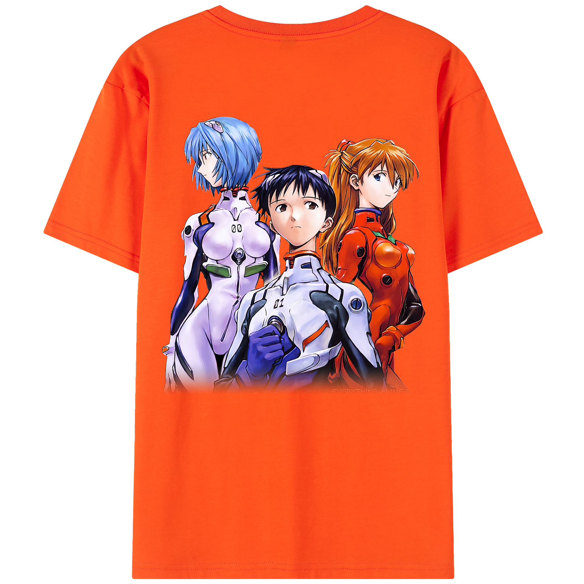 （画像用） EVA 新世紀エヴァンゲリオン 綿100％半袖Tシャツ（背面プリント）