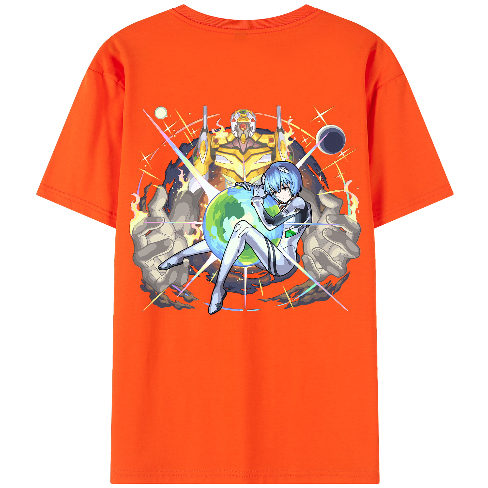 （画像用） EVA 新世紀エヴァンゲリオン 綿100％半袖Tシャツ（背面プリント）