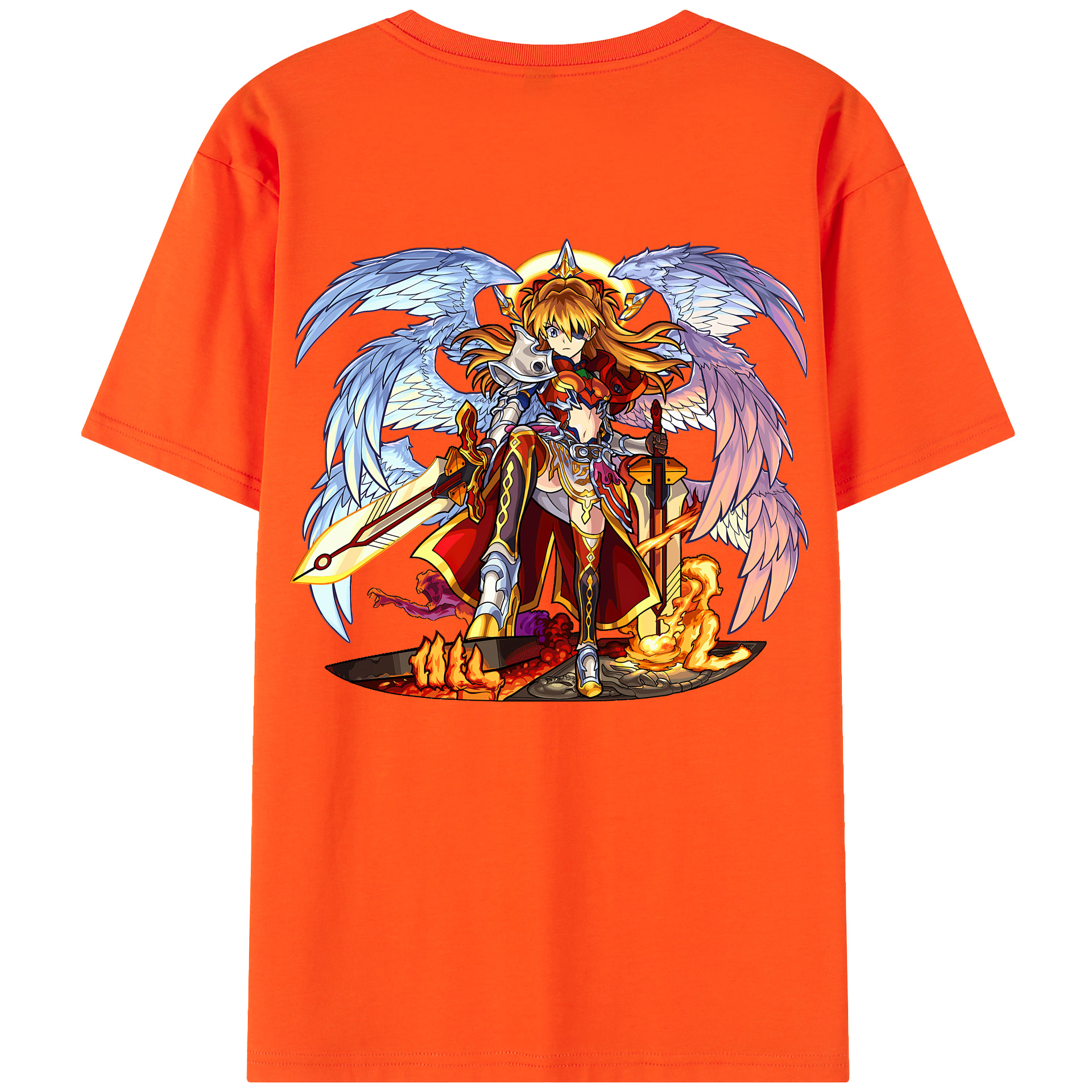 （画像用） EVA 新世紀エヴァンゲリオン 綿100％半袖Tシャツ（背面プリント）