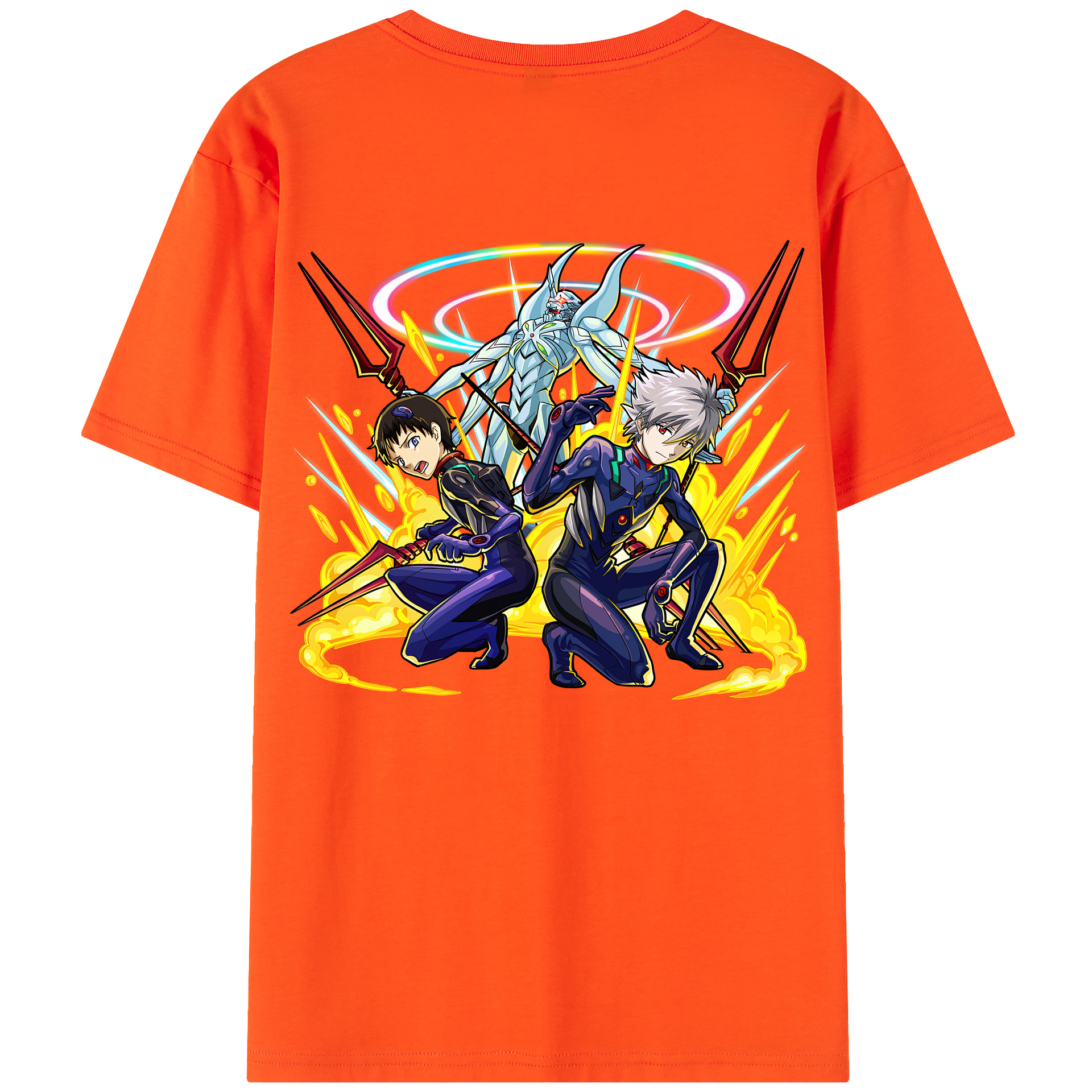 （画像用） EVA 新世紀エヴァンゲリオン 綿100％半袖Tシャツ（背面プリント）