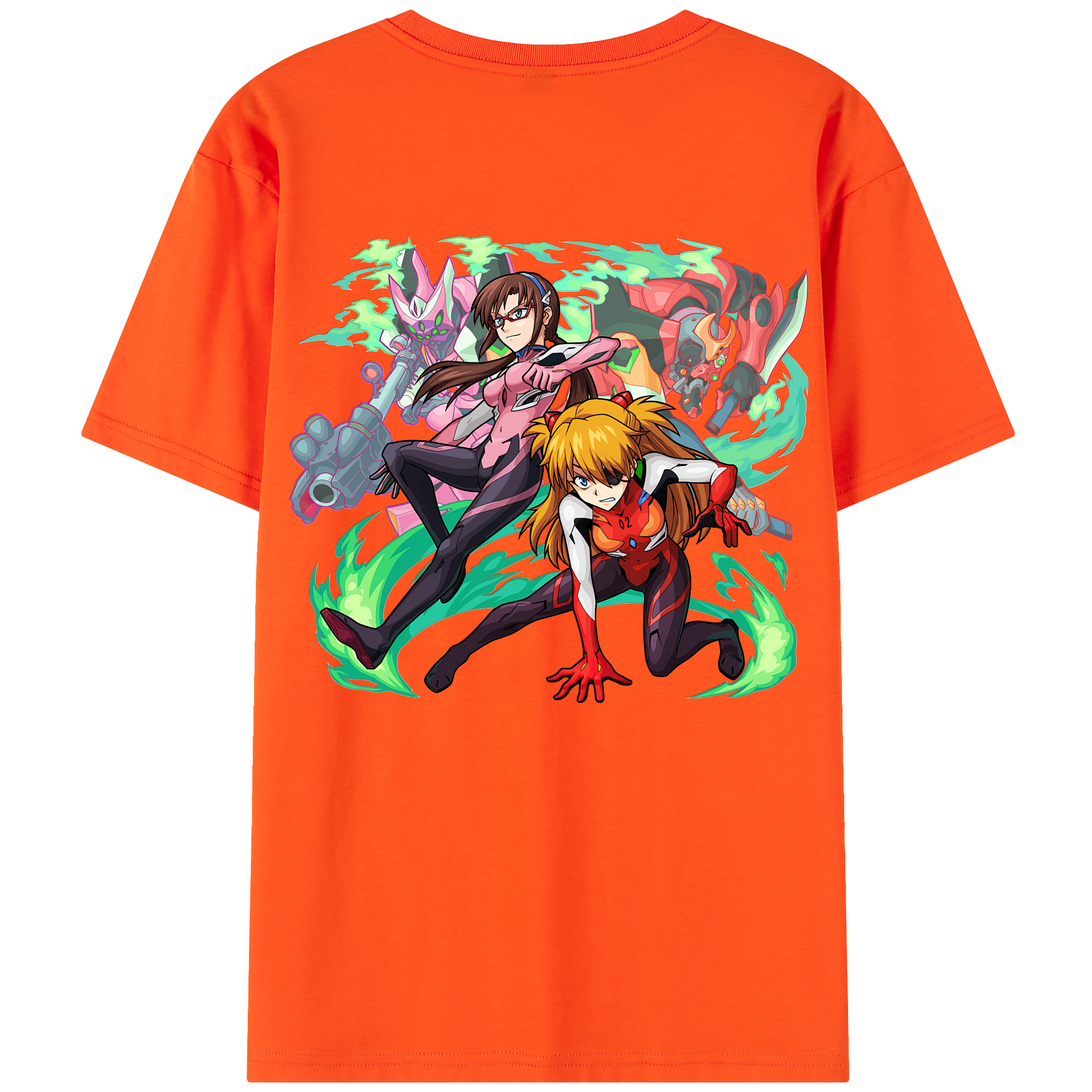 （画像用） EVA 新世紀エヴァンゲリオン 綿100％半袖Tシャツ（背面プリント）