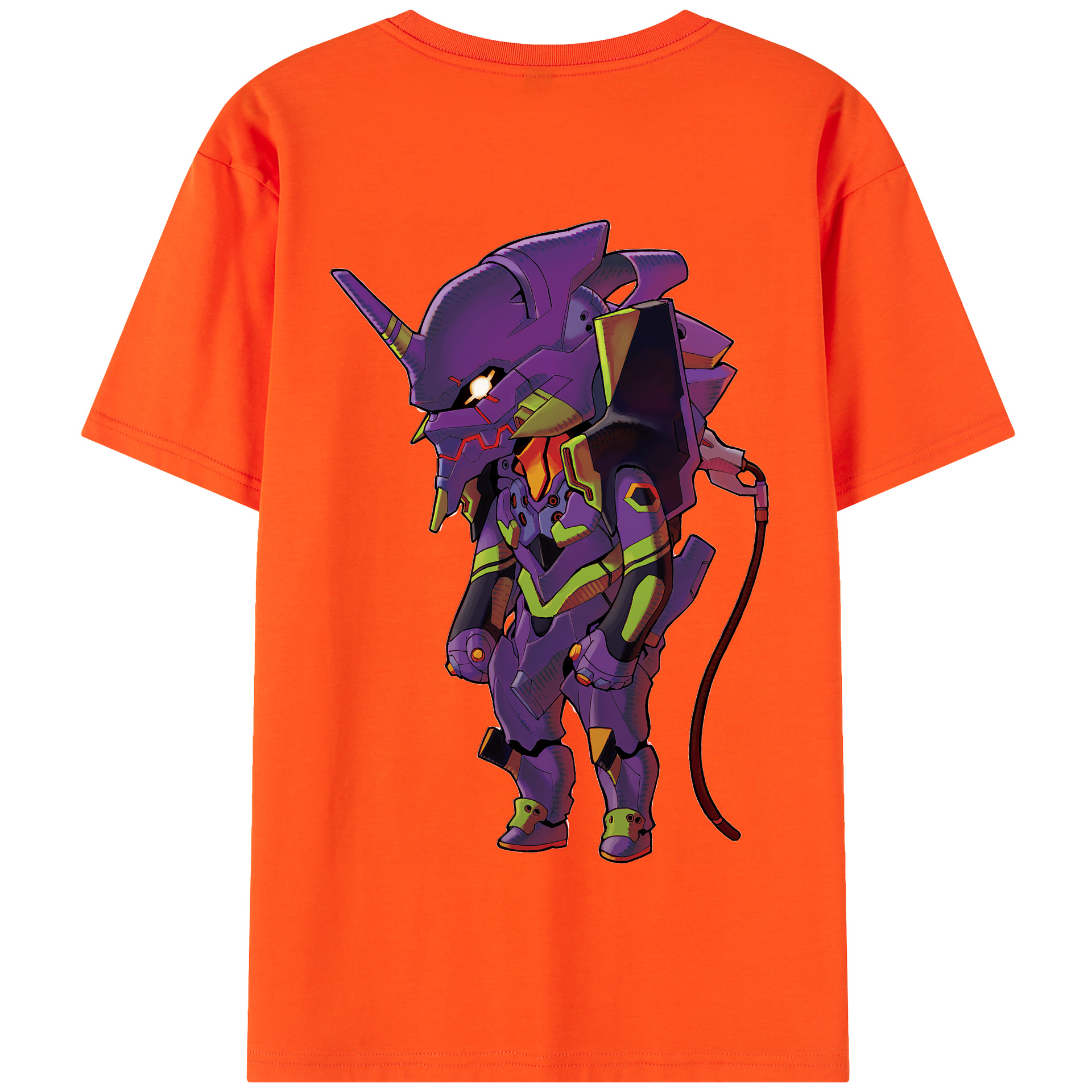 （画像用） EVA 新世紀エヴァンゲリオン 綿100％半袖Tシャツ（背面プリント）