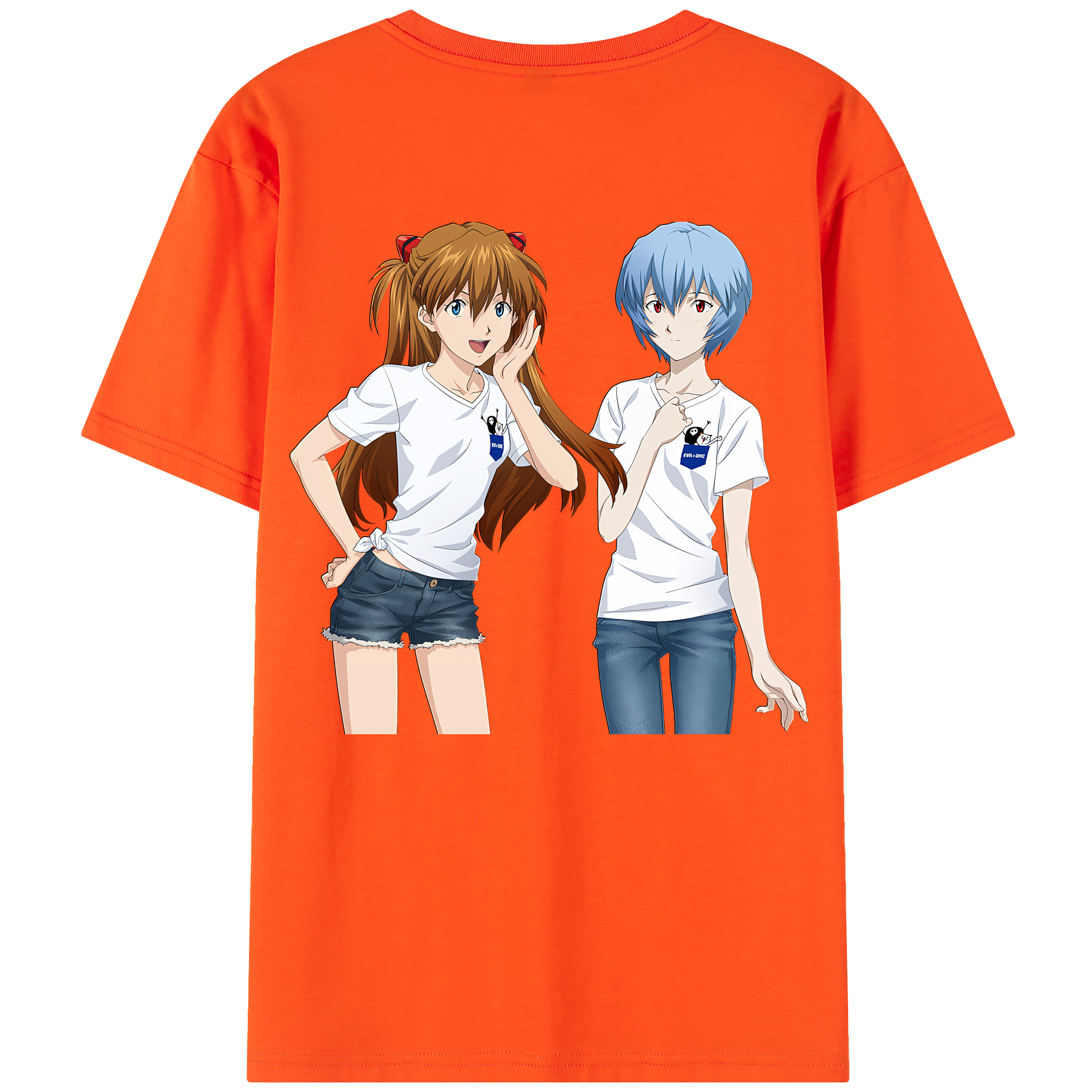 （画像用） EVA 新世紀エヴァンゲリオン 綿100％半袖Tシャツ（背面プリント）