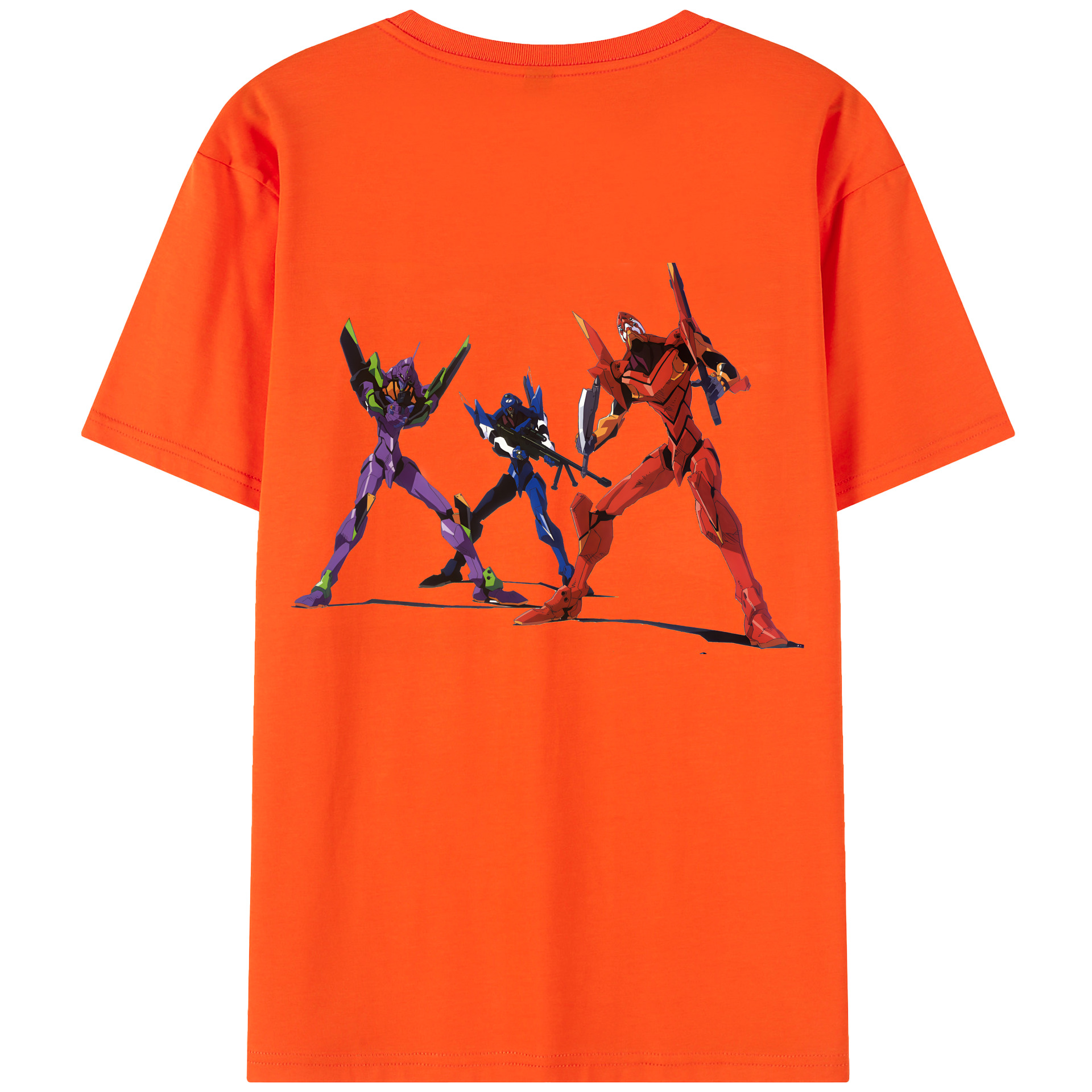 （画像用） EVA 新世紀エヴァンゲリオン 綿100％半袖Tシャツ（背面プリント）