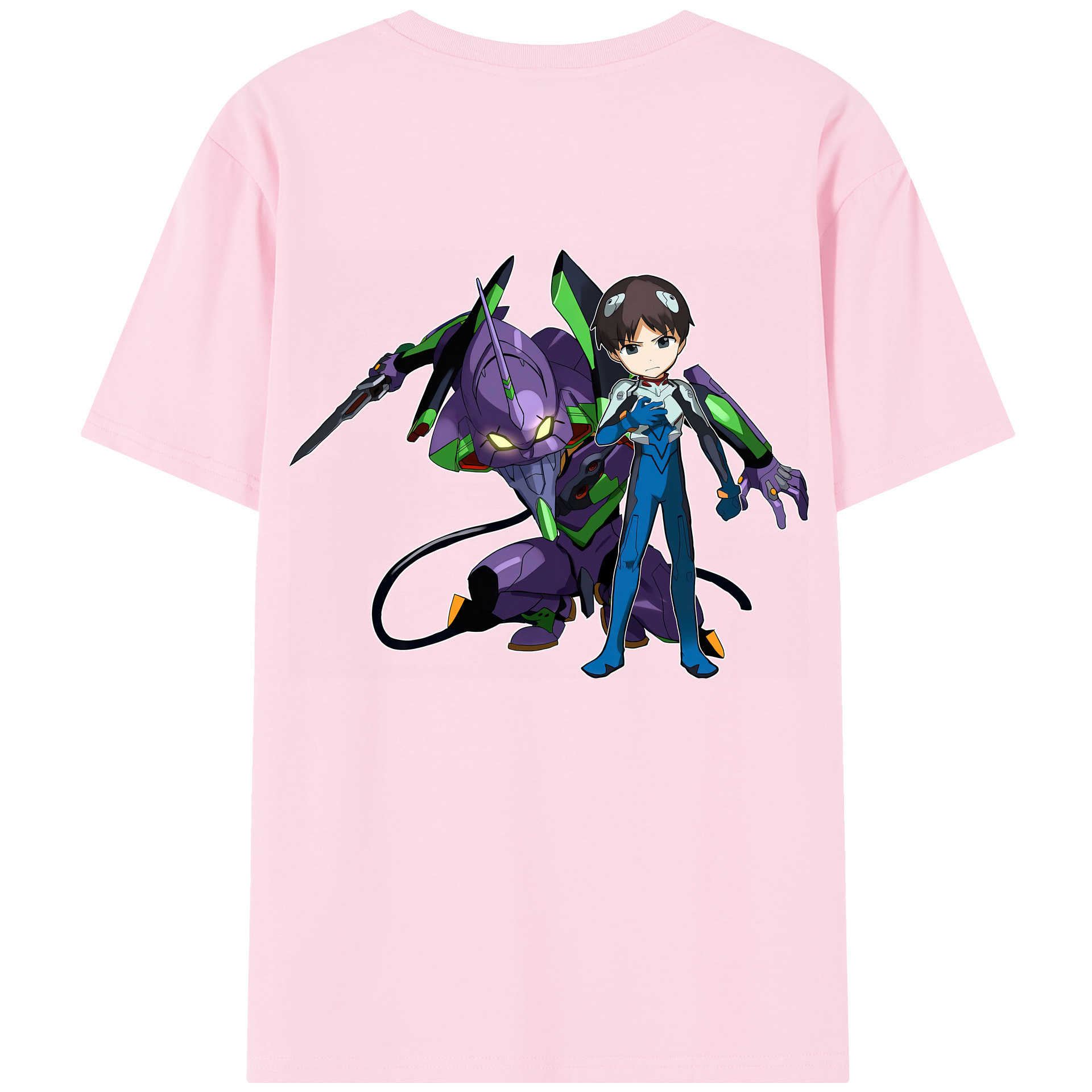 （画像用） EVA 新世紀エヴァンゲリオン 綿100％半袖Tシャツ（背面プリント）