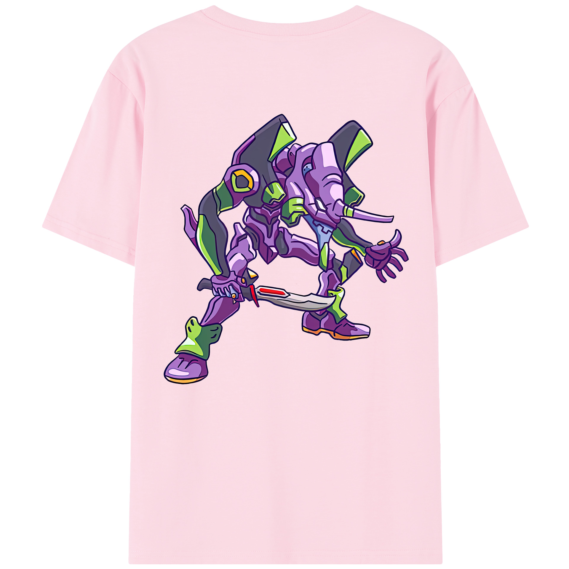 （画像用） EVA 新世紀エヴァンゲリオン 綿100％半袖Tシャツ（背面プリント）